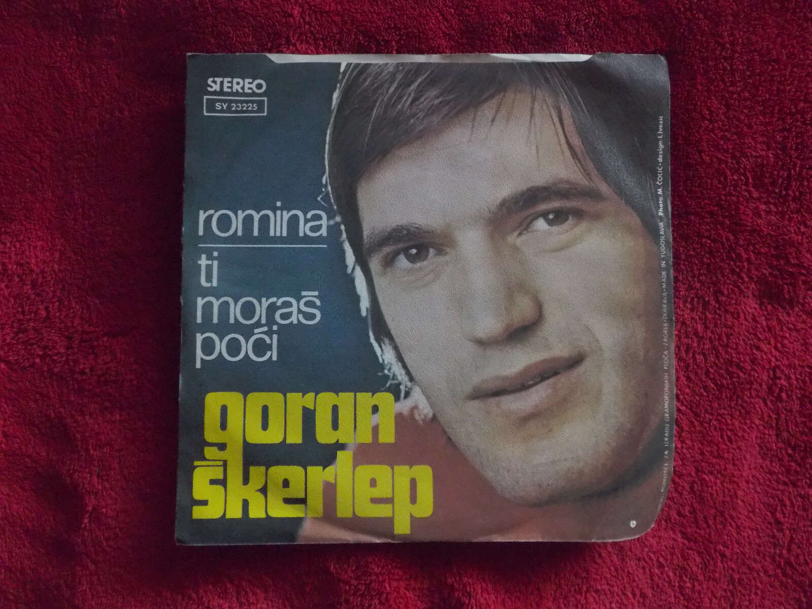 Goran Skerlep – Romina / Ti moras poci (Jugoton Records, SY 23225), Bild 3