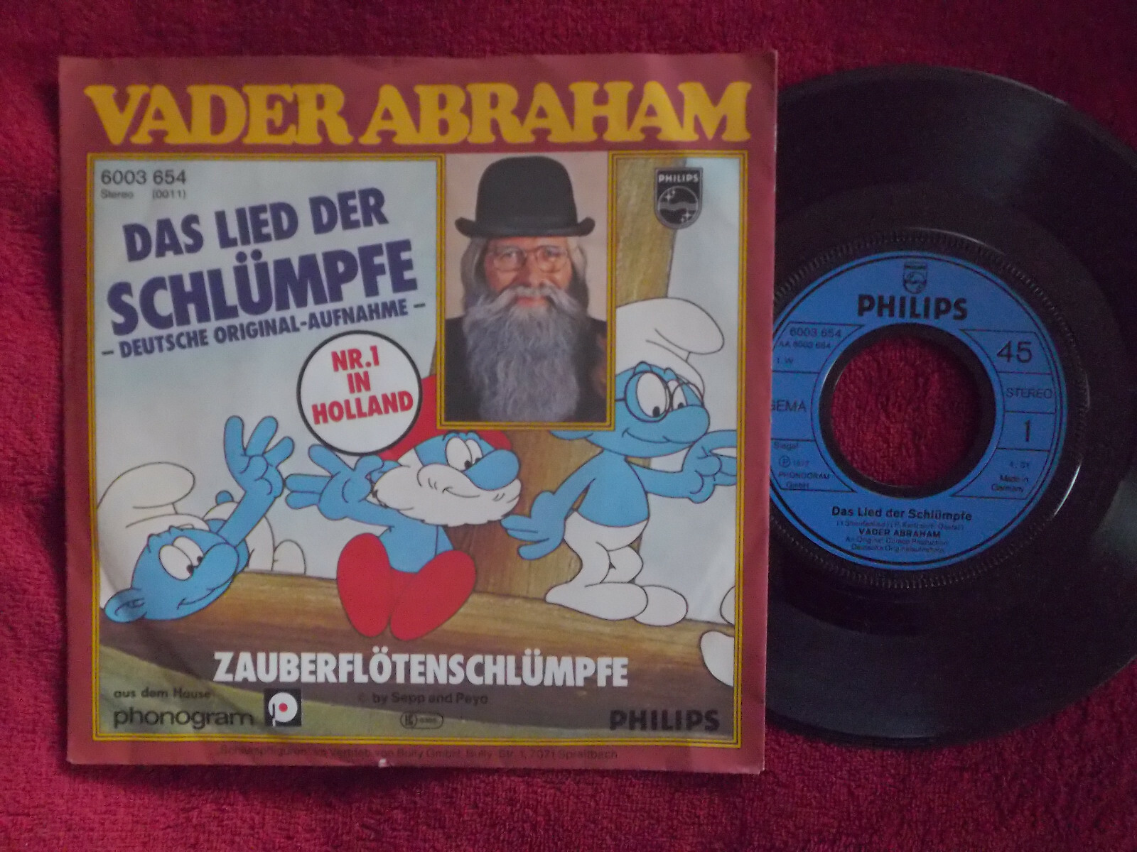 Vader Abraham – Das Lied der Schlümpfe / Zauberflötenschlumpf (Philips Records, 1977)