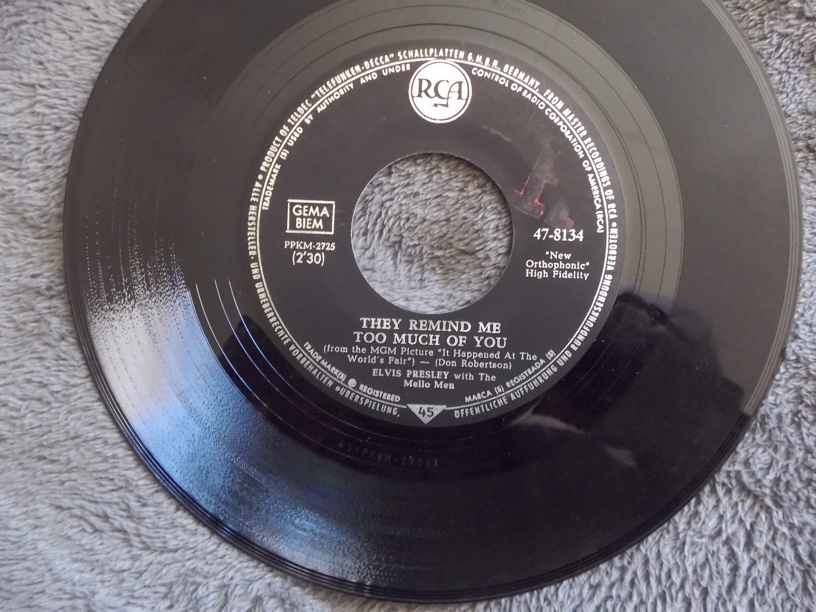 Elvis Presley – One broken heart for sale / They remind me too – RCA Records, Bild 2