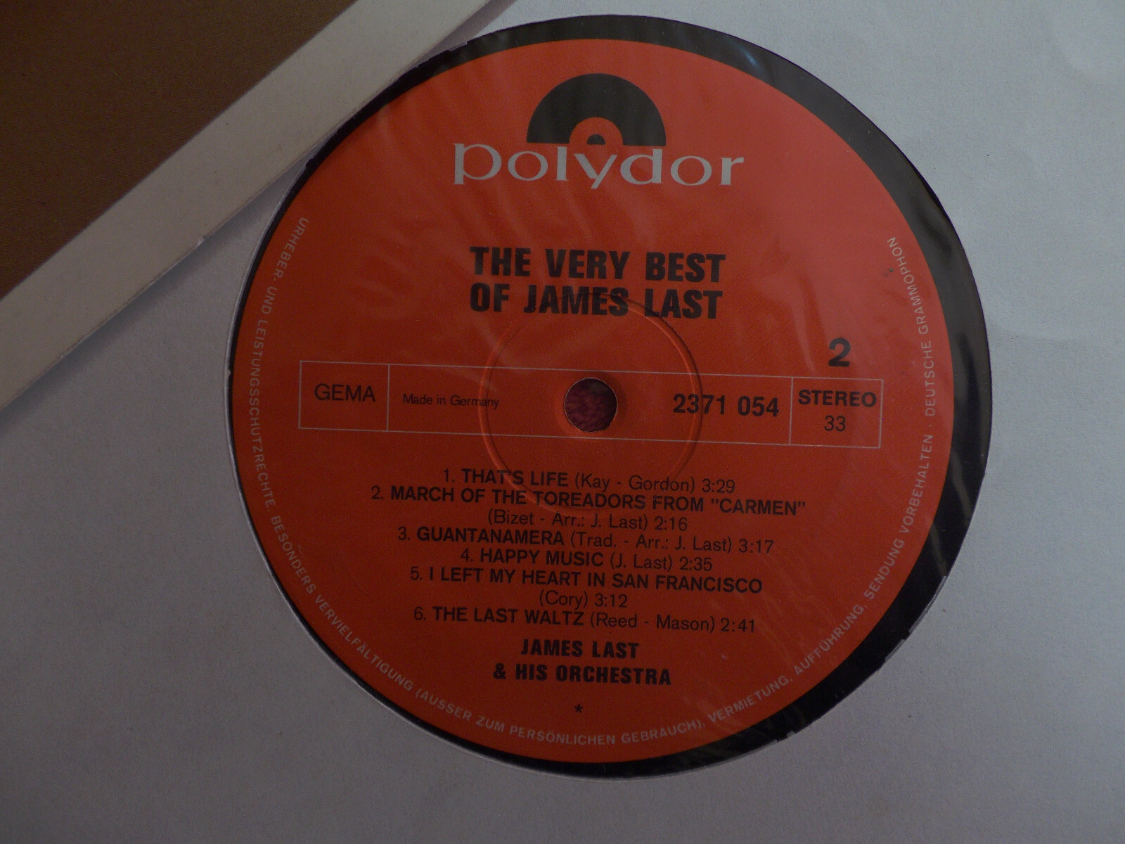James Last – The Very Best of James Last (LP), Bild 2