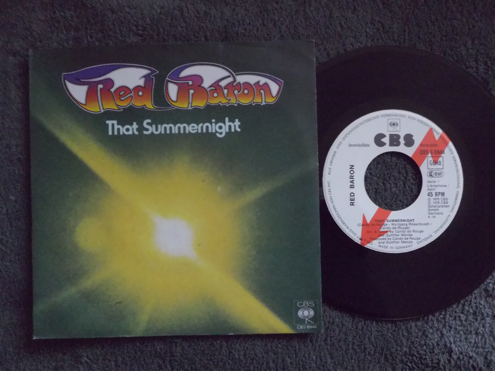 Red Baron – That summernight / I´m thinking and falling up (CBS Records, CBS 6944)