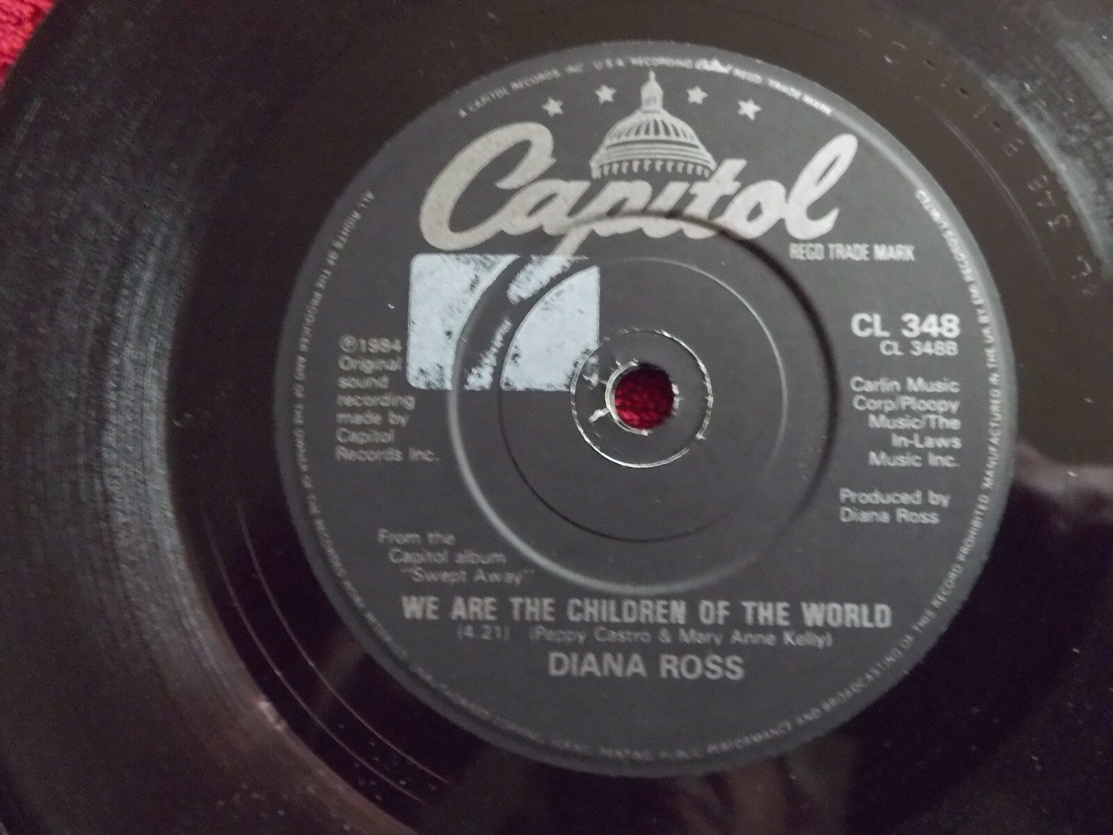 Diana Ross – Missing You / We Are the Children of the World (UK, 1984), Bild 2
