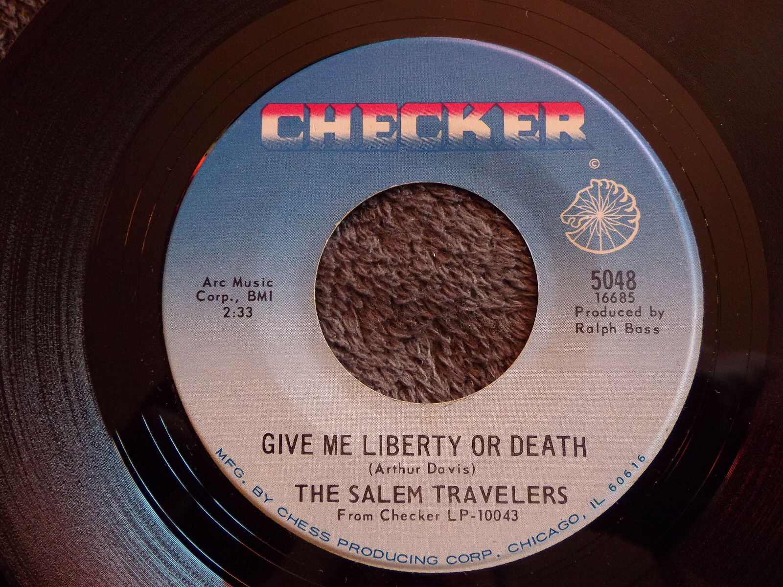 The Salem Travellers – Give me liberty or death / With god´s love (Checker Records 5048, USA)