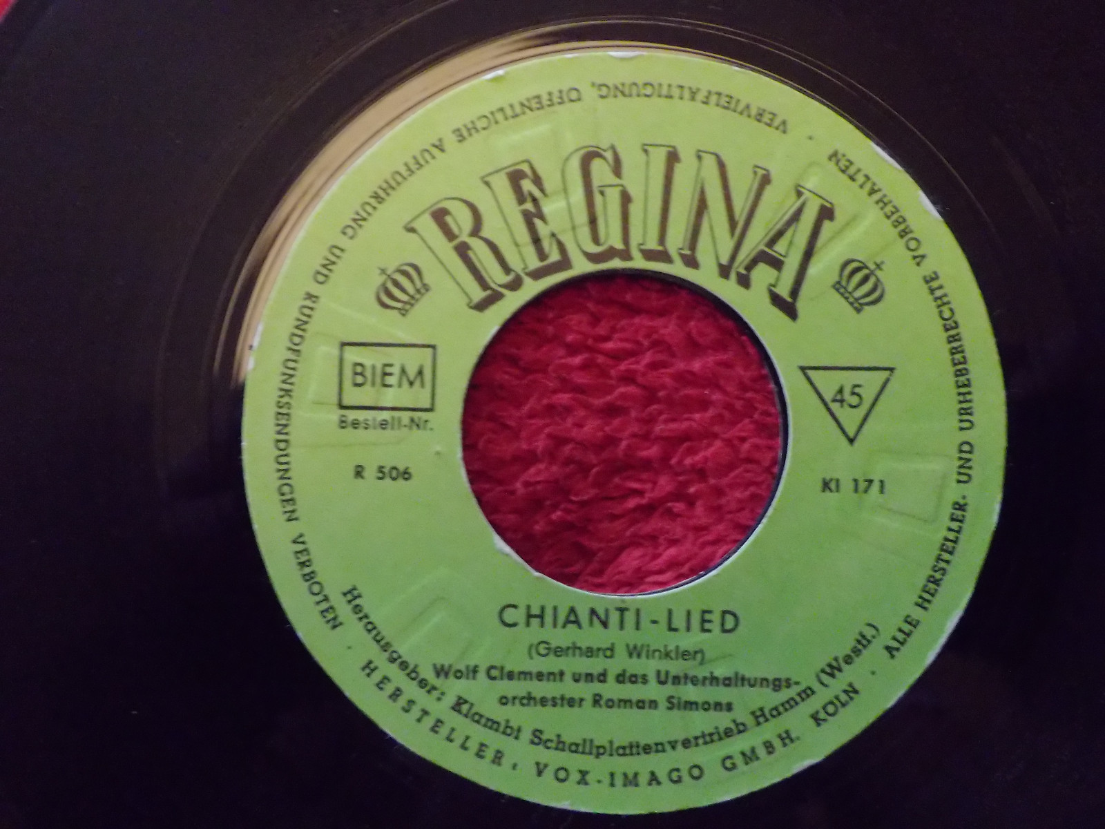 Carl Ludemann – Komm Zigan / Wolf Clement – Chianti, Bild 2