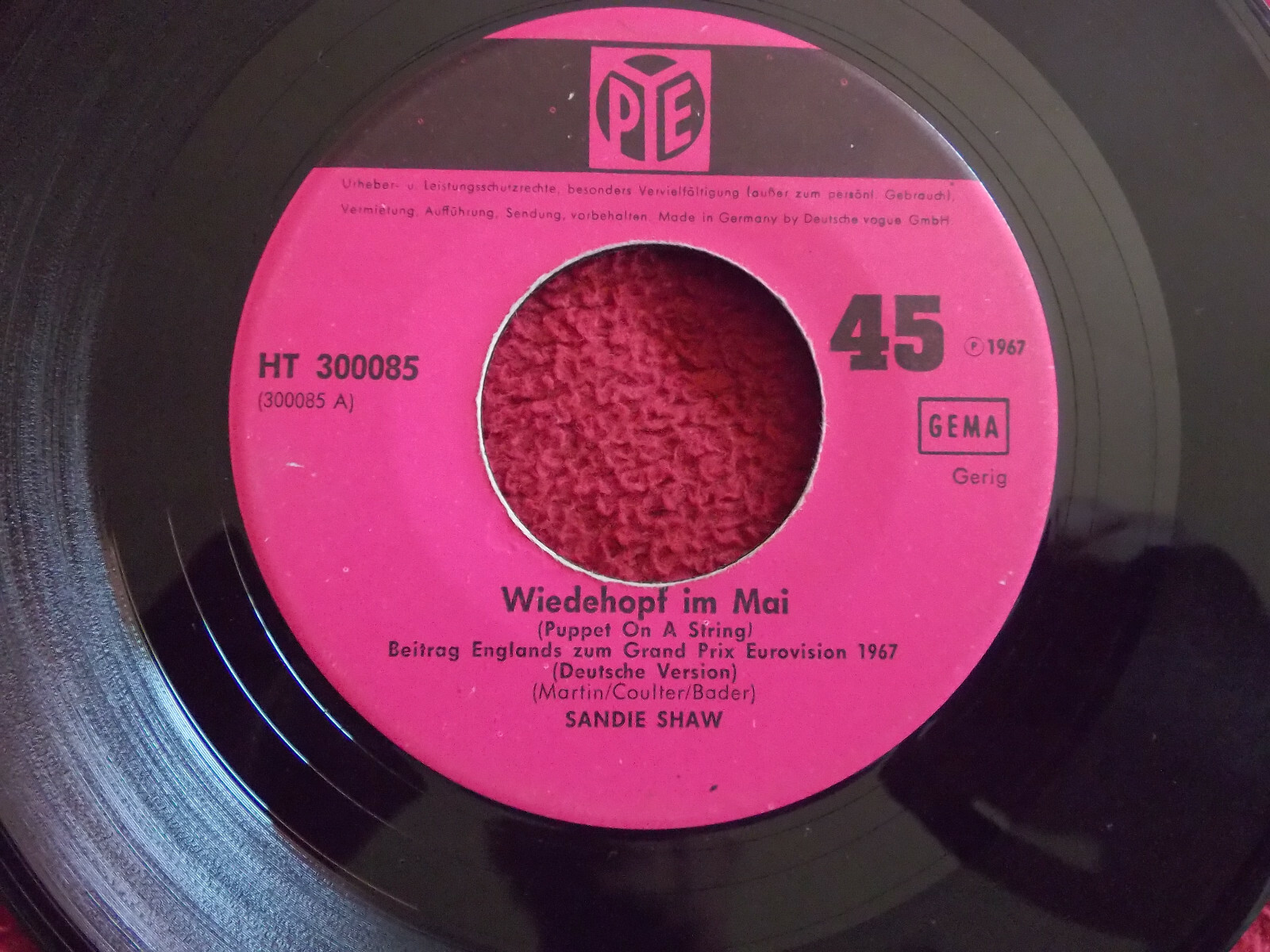 Sandie Shaw – Wiedehopf im Mai / Was kann ich dafür (7-Inch-Single, 1967)