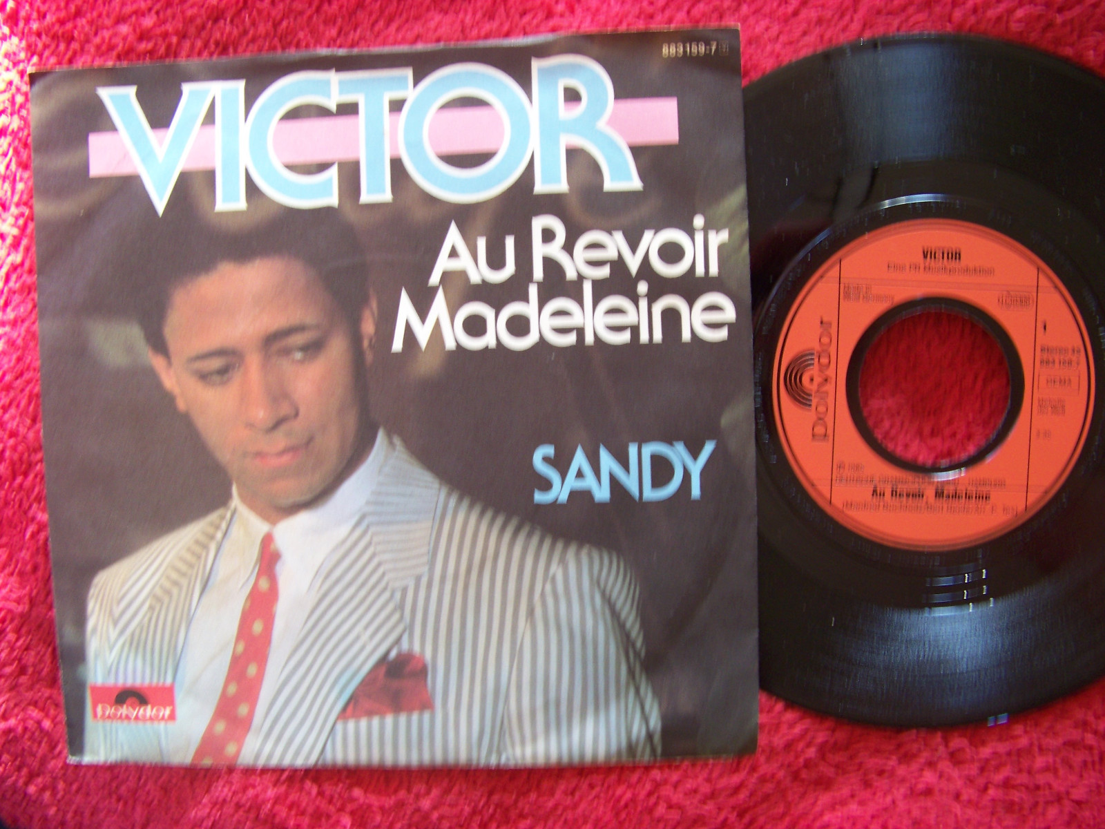 Victor – Au revoir Madeleine / Sandy | Polydor 45er Single, 1987