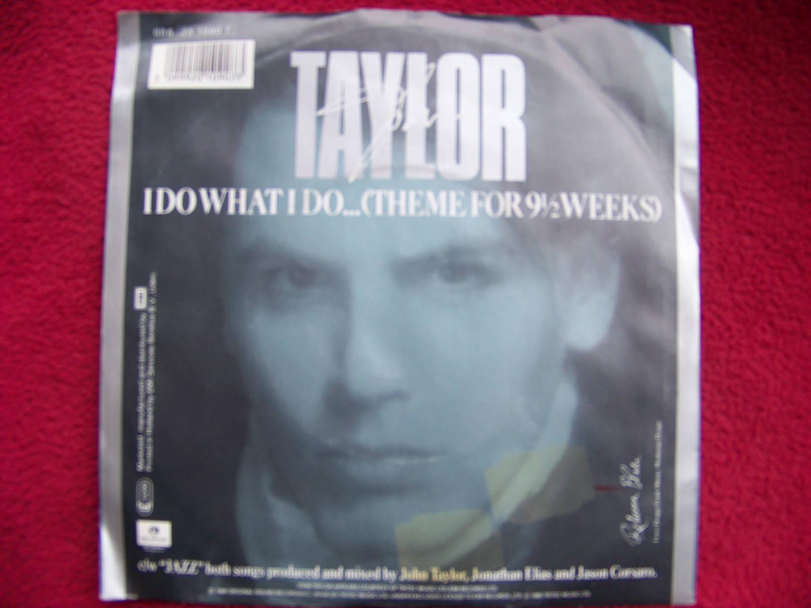 John Taylor – I do what I do / Jazz – Parlophone Records, 7″ Single, 1986, Bild 2