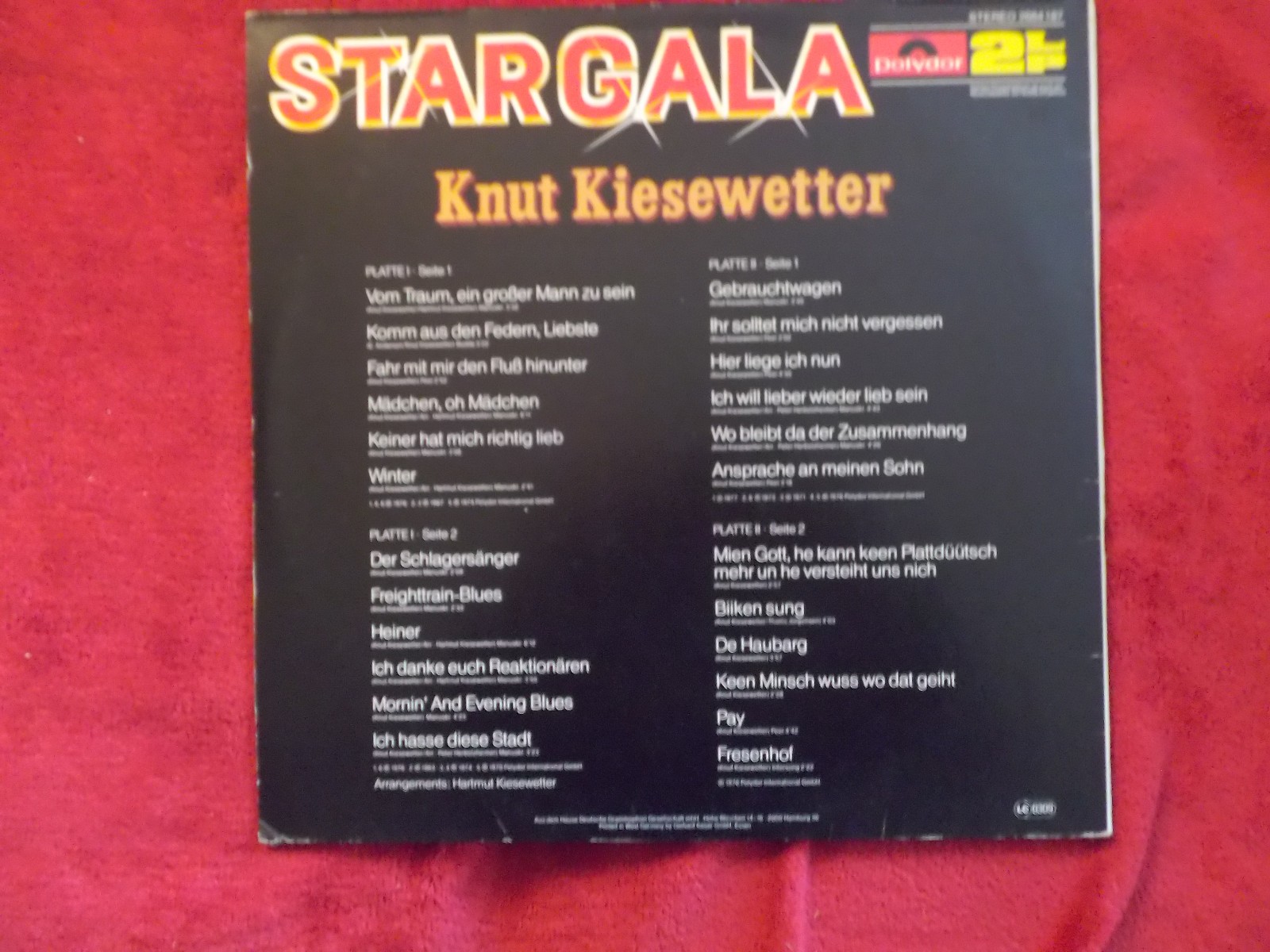 Knut Kiesewetter – Stargala (Polydor Records, Double LP), Bild 3