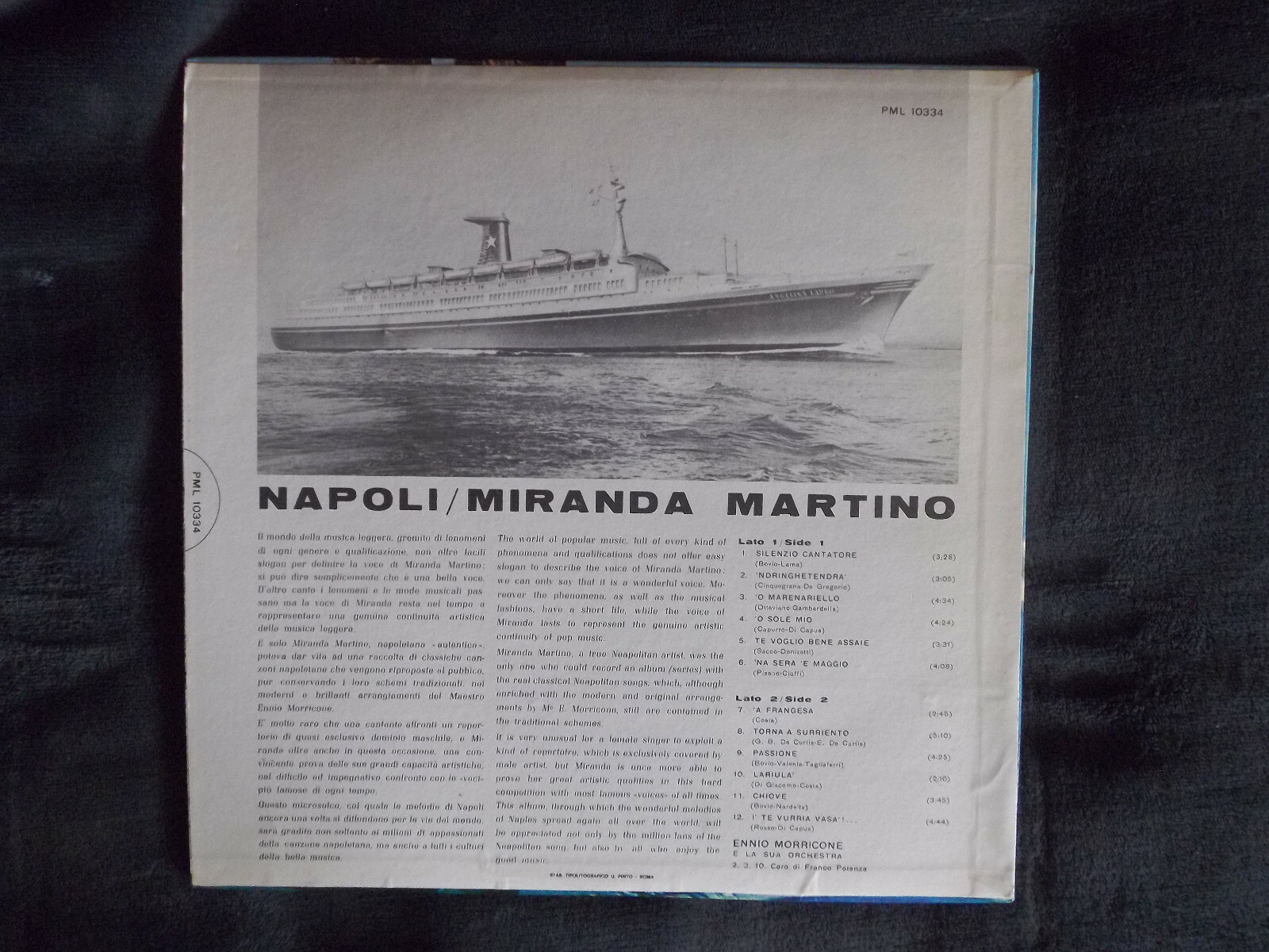 Miranda Martino – Napoli | RCA Records PML 10334, LP, Bild 3