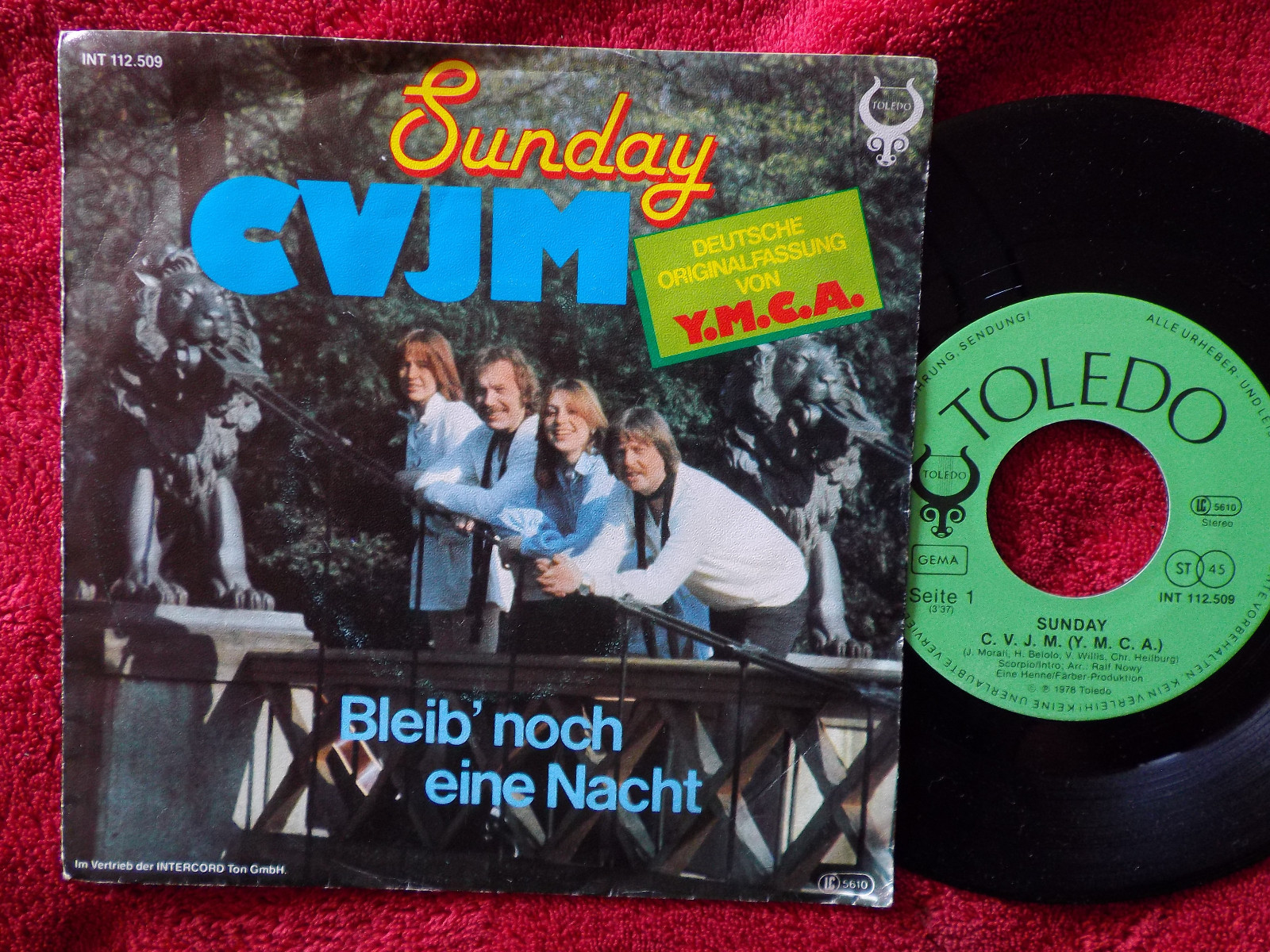 Sunday – CVJM / Bleib' noch eine Nacht | Toledo Records, INT 112.509