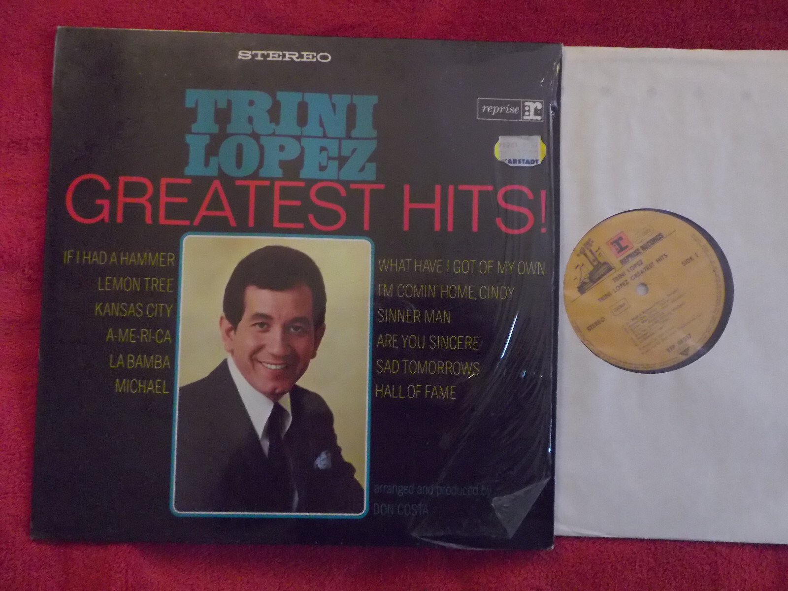 Trini Lopez – Greatest Hits (LP, Reprise Records 44 037)