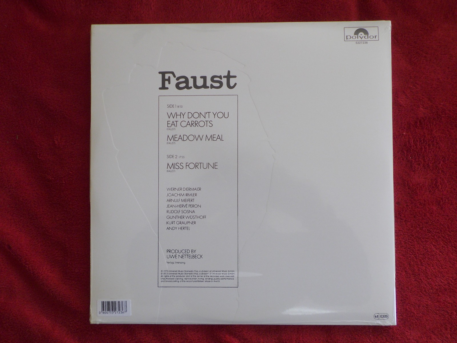 Faust – Faust (LP, Polydor Records, 2010, EU, Reissue), Bild 2