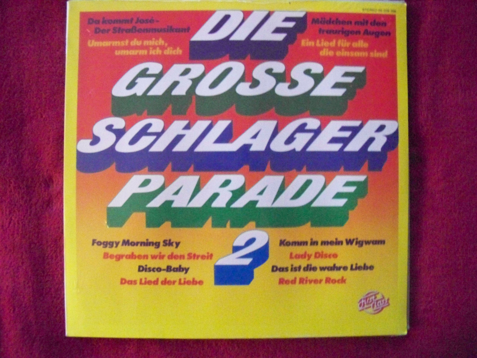 Die grosse Schlagerparade 2 – First Class Records LP, versiegelt
