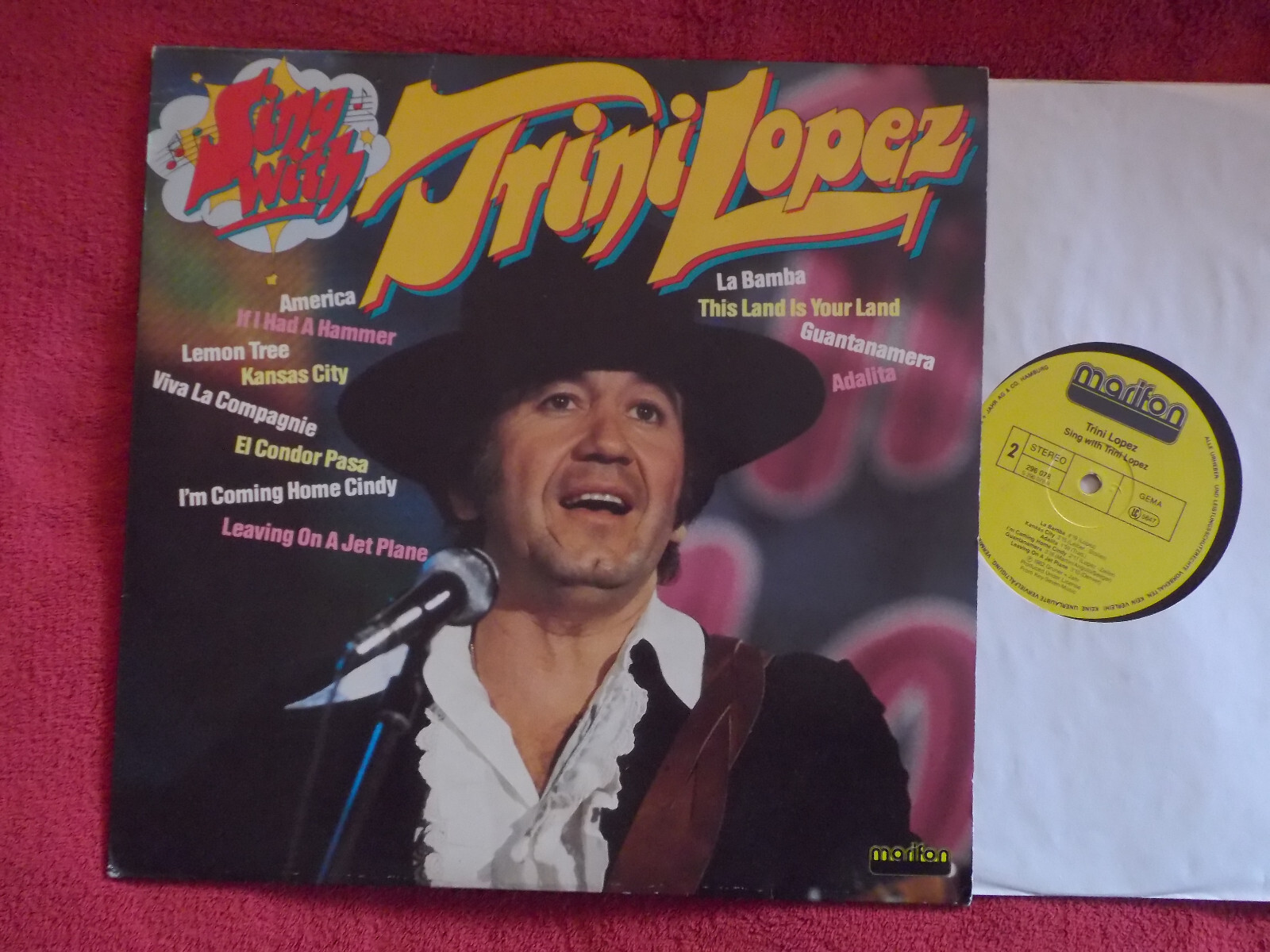 Trini Lopez – Sing with Trini Lopez | Marifon Records LP, 1982