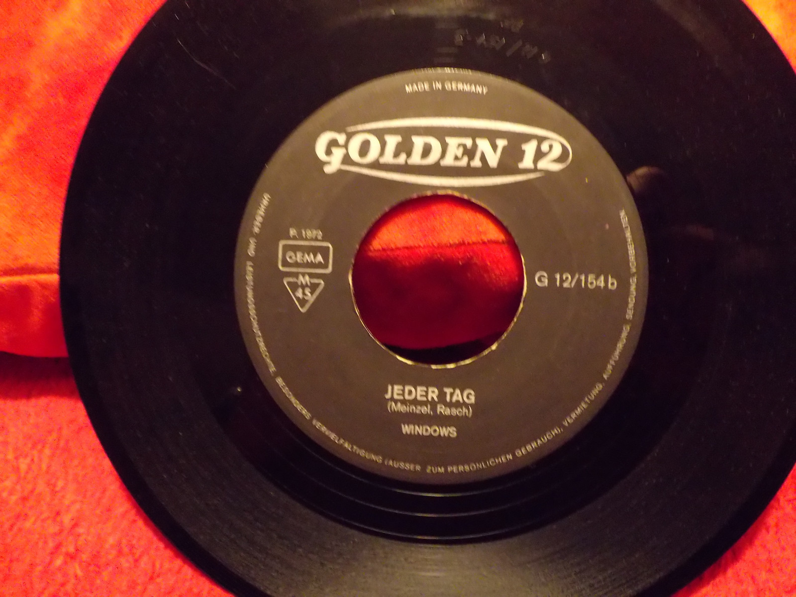 Die Windows – How do you do / Jeder Tag (Golden 12, G 12/154, 1972), Bild 2