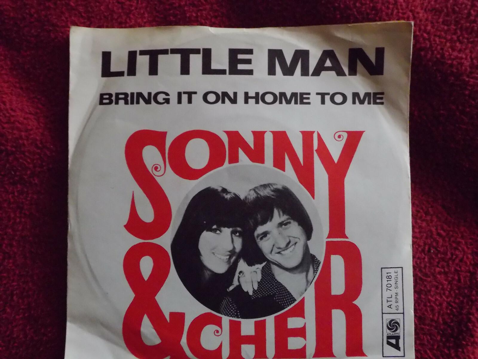 Sonny & Cher – Little Man / Bring It On Home to Me (Atlantic Records Single), Bild 2