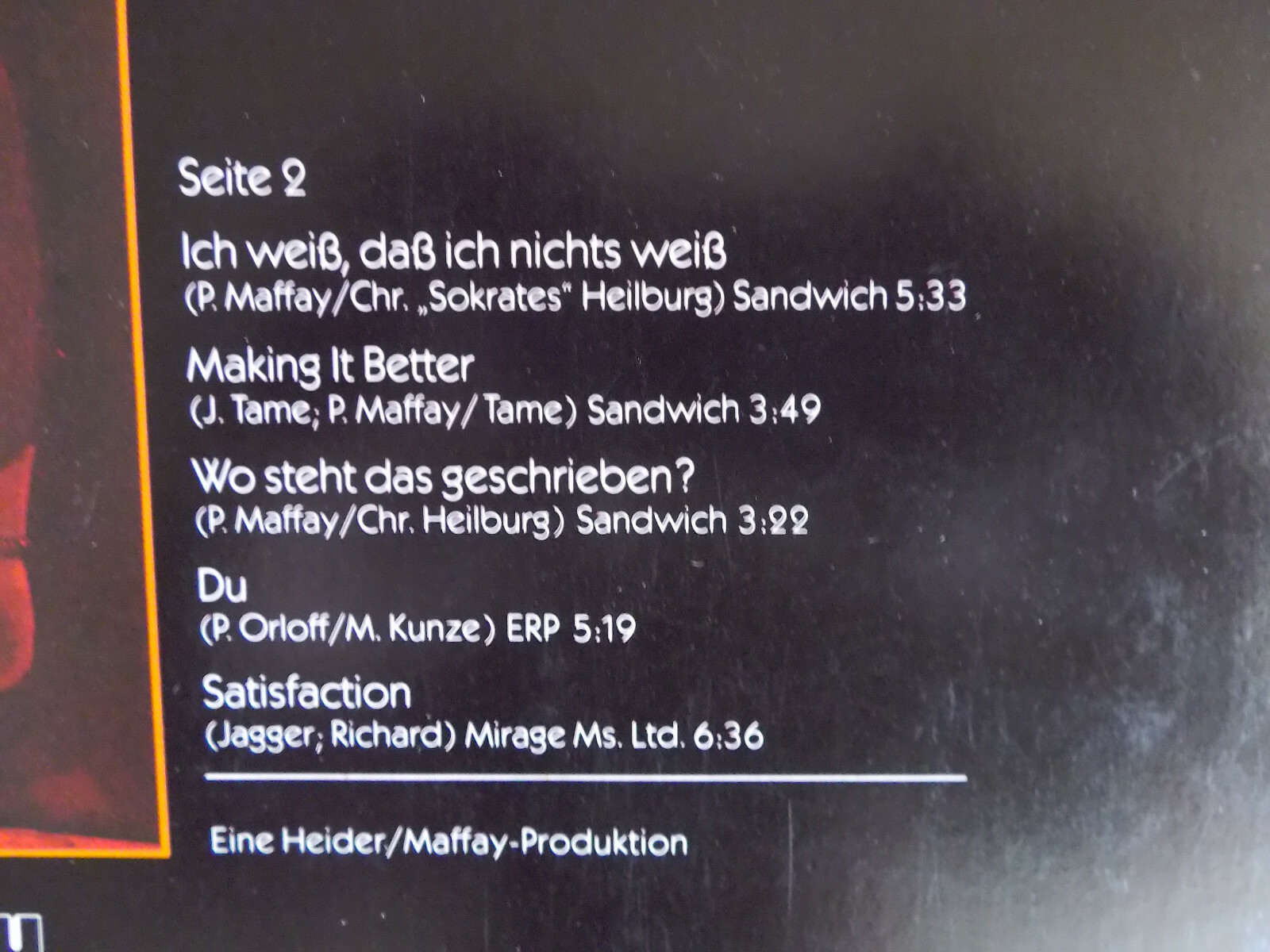 Peter Maffay – Live (Telefunken, LP, 1978), Bild 6