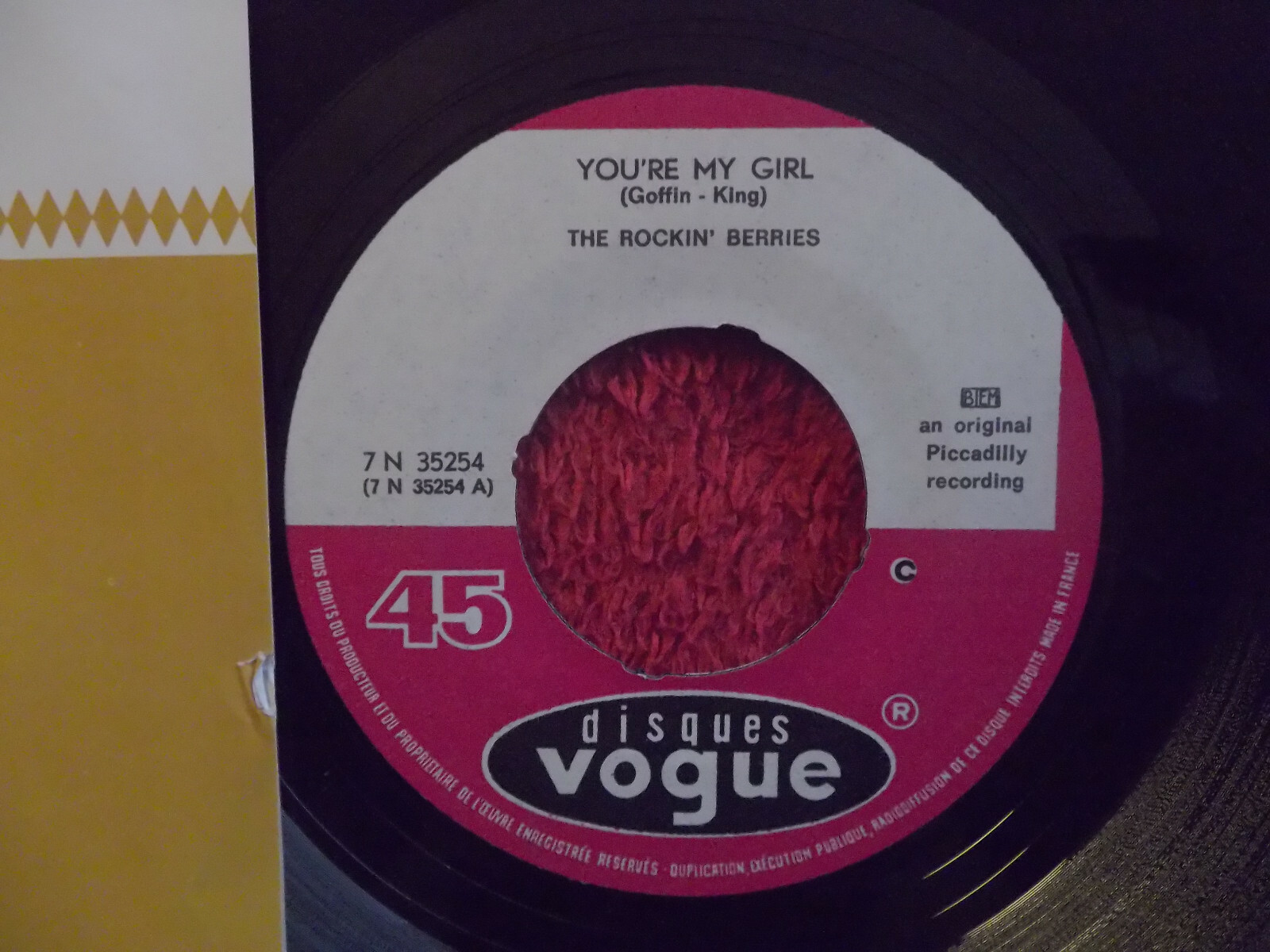 The Rockin´ Berries – You´re my girl / Brother bill · Vogue / Negram Records · Single, Bild 2