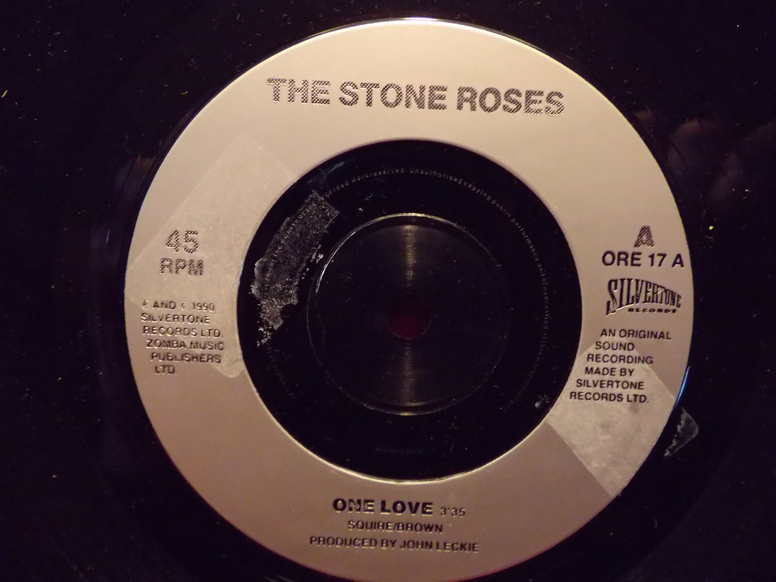 The Stone Roses – One love / Something´s burning – 45er Single, Frankreich 1990