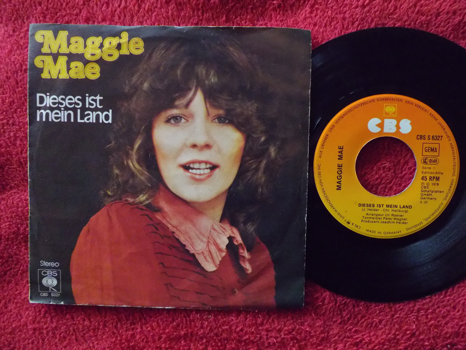 Maggie Mae – Dieses ist mein Land / Weil du tust, was du tust | CBS Records S 6327