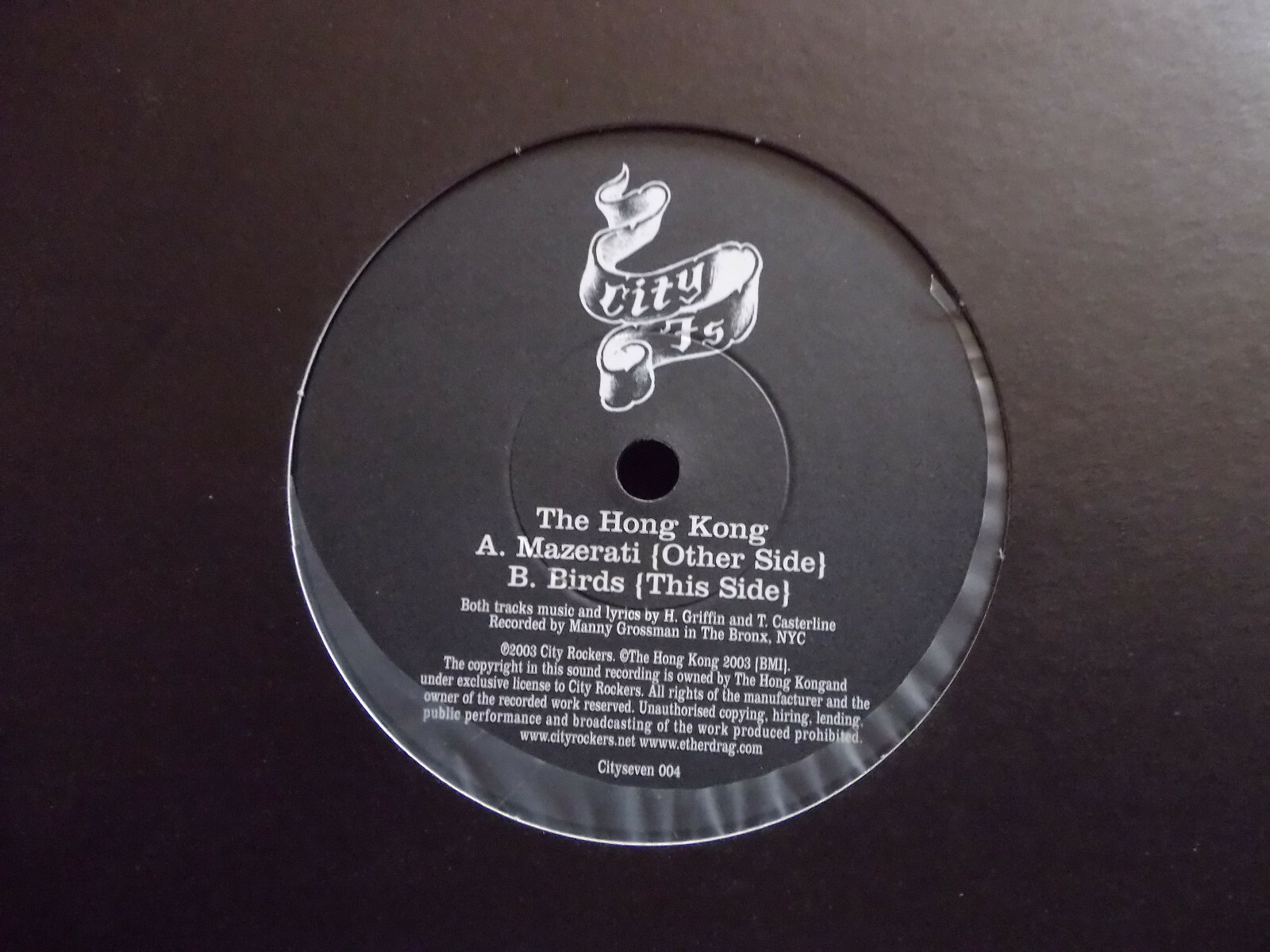 The Hong Kong – Mazerati / Birds | City Rockers Records, Cityseven 004, 2003