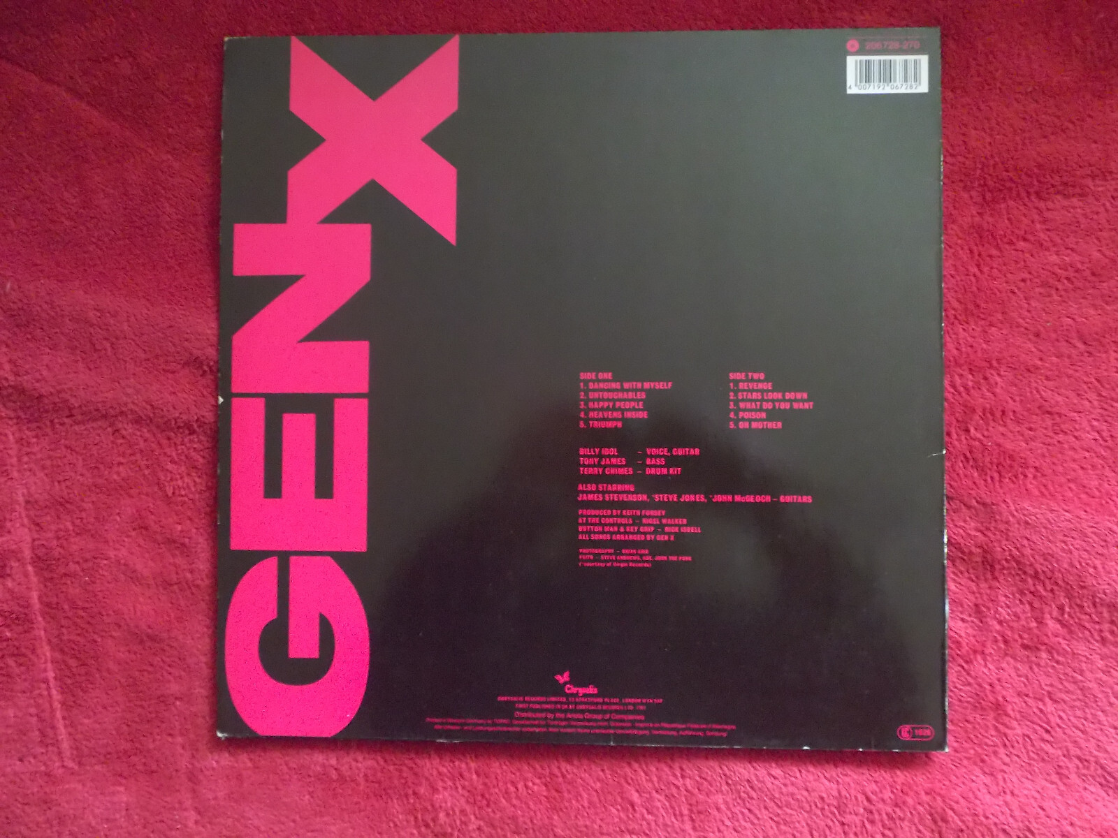 Generation X – Kiss me deadly | Chrysalis Records LP, Bild 2