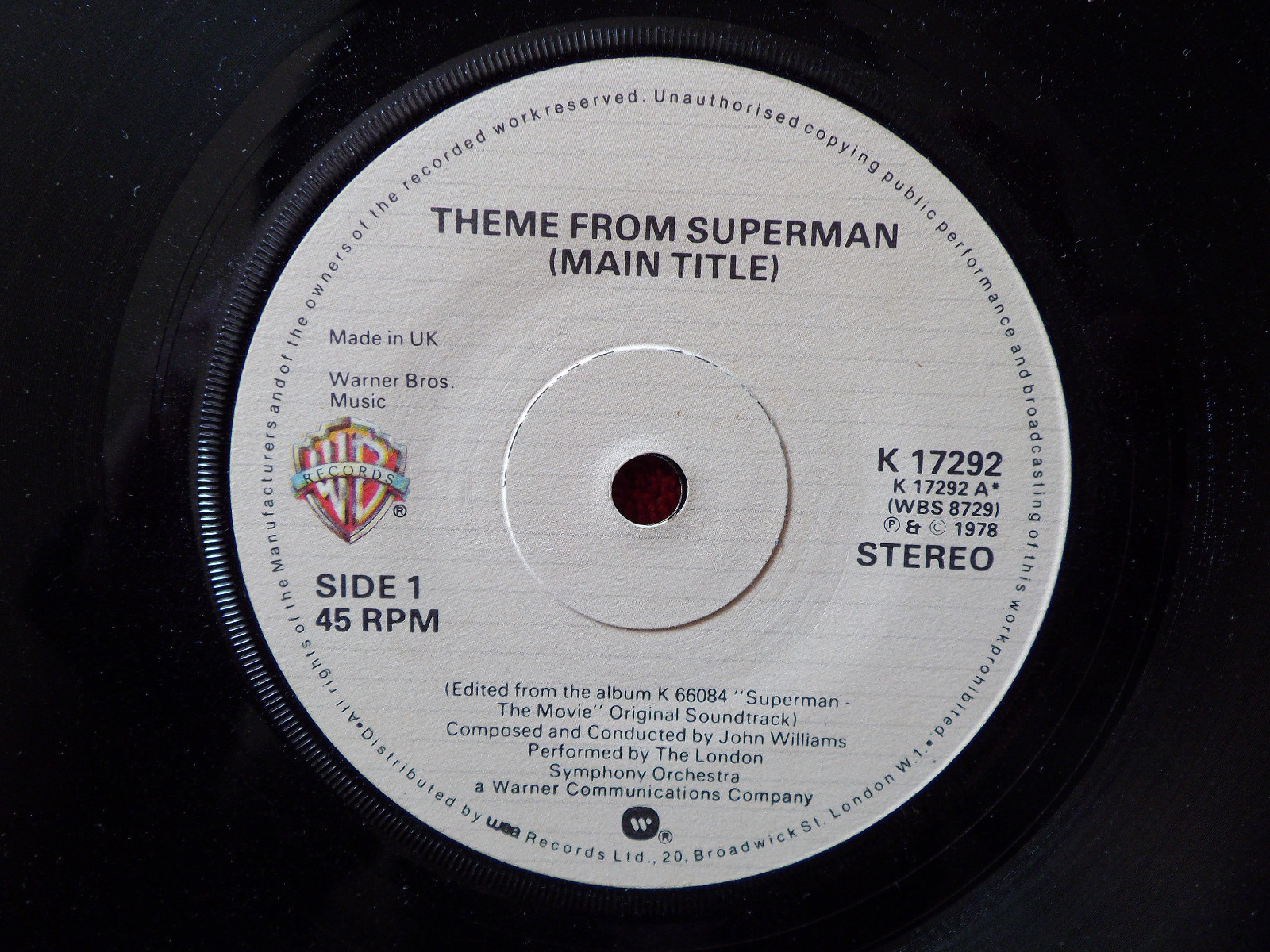 The London Symphony Orchestra – Theme from Superman / Love Theme from Superman (Single)