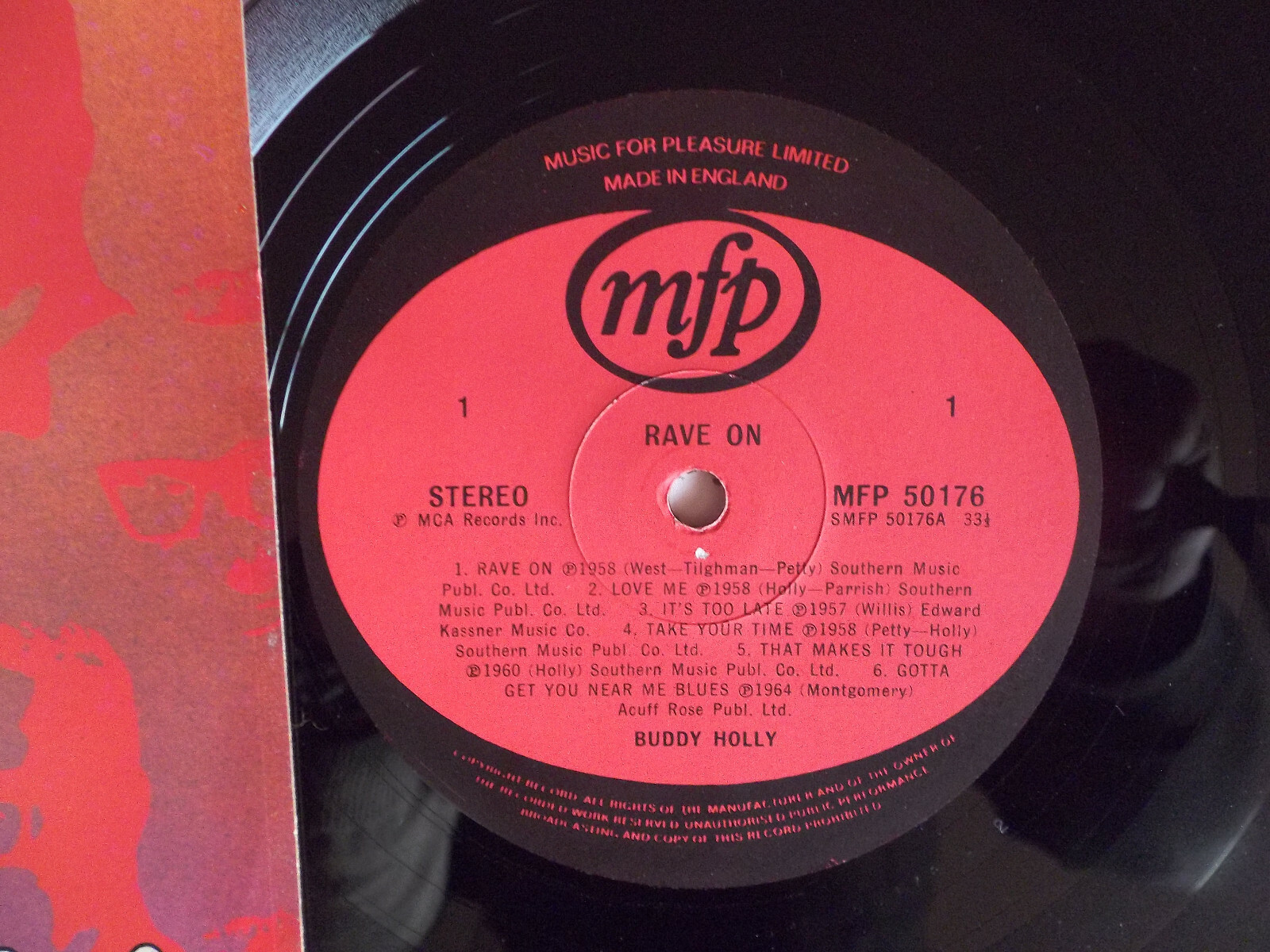 Buddy Holly – Rave On (LP, mfp Records), Bild 2