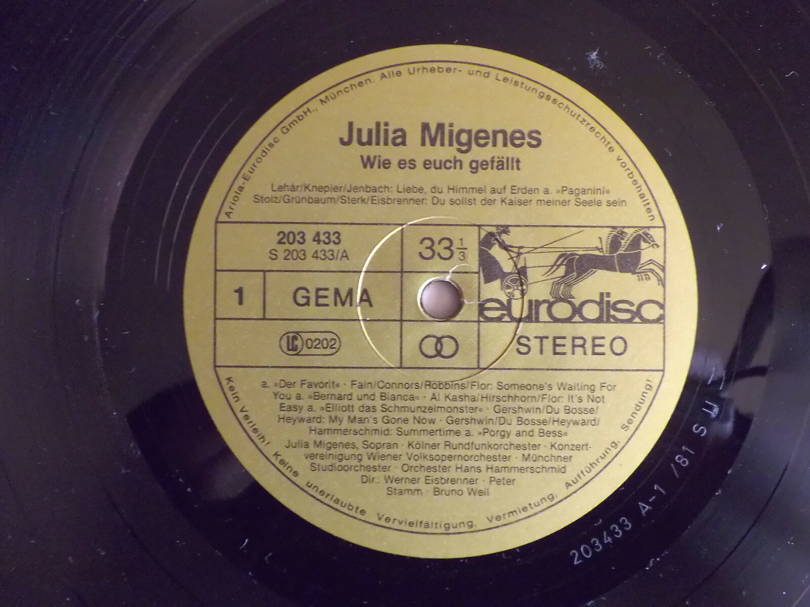 Julia Migenes – Wie es euch gefällt | Eurodisc Records LP, Bild 2