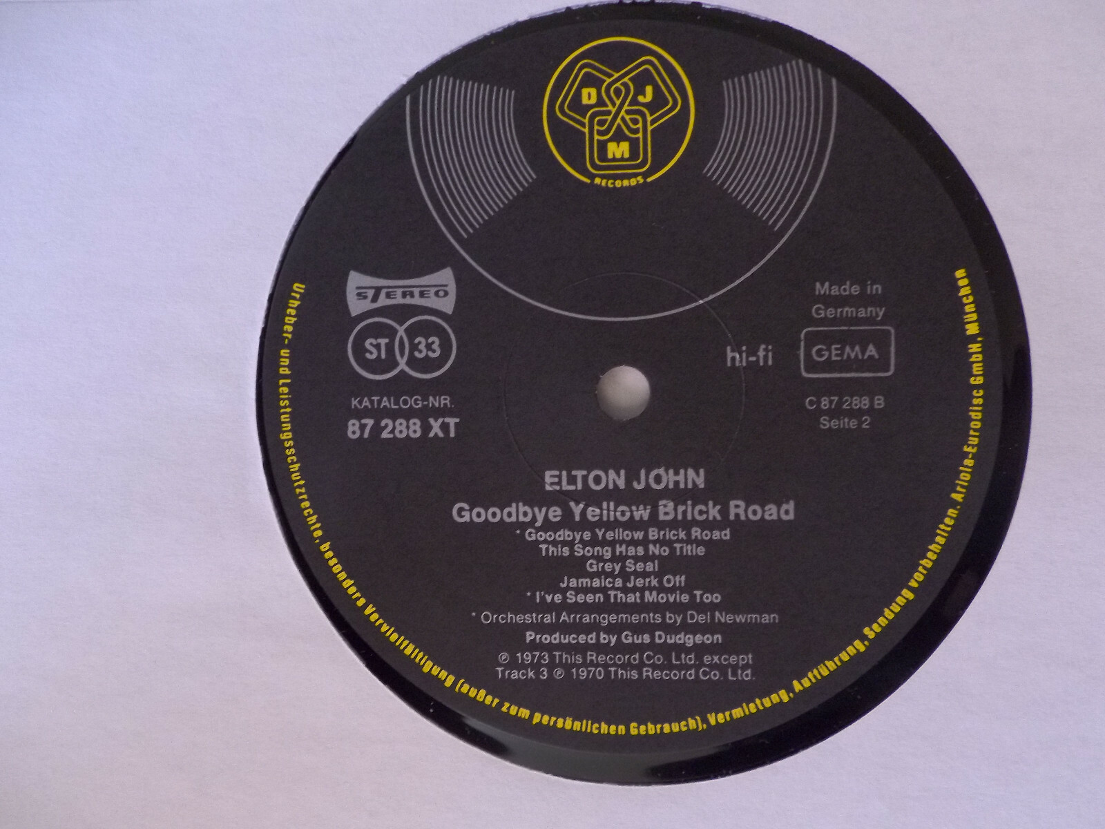 Elton John – Goodbye Yellow Brick Road | DJM Doppel-LP, Bild 2
