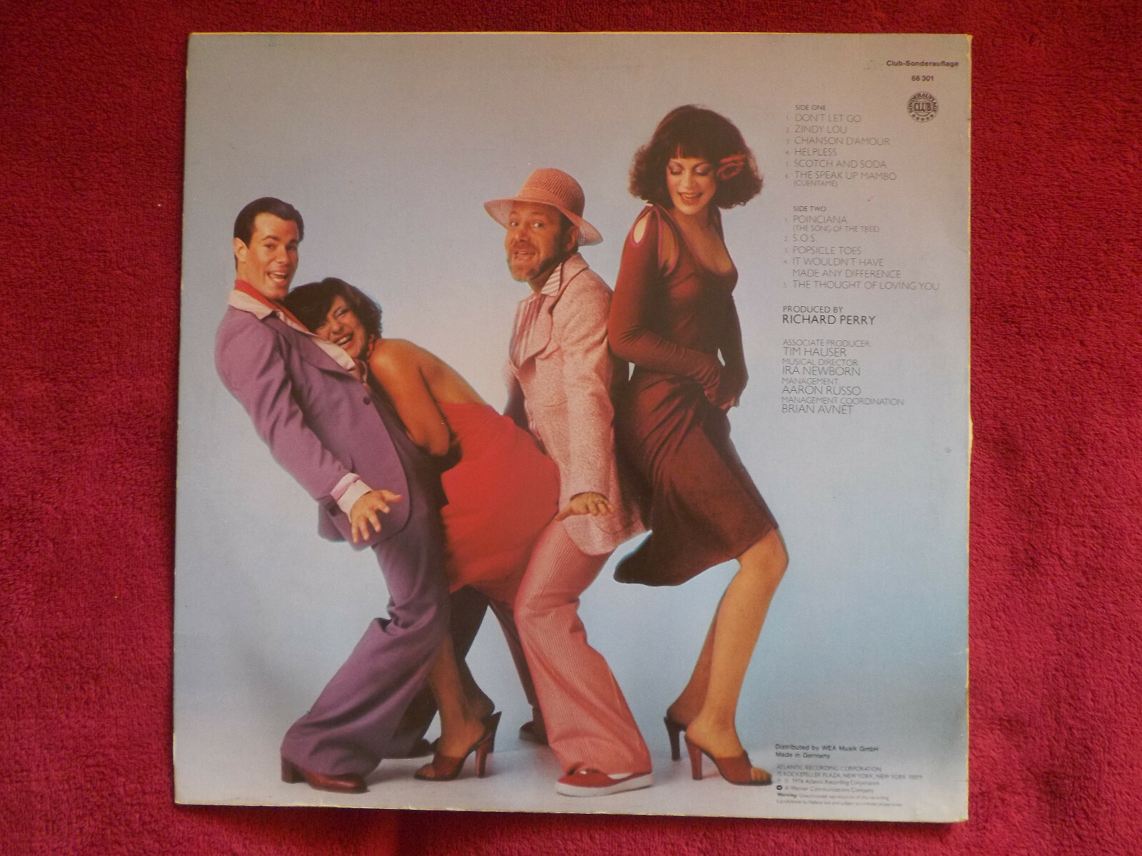 The Manhattan Transfer – Coming Out (Atlantic Records Club-LP, 1976), Bild 2