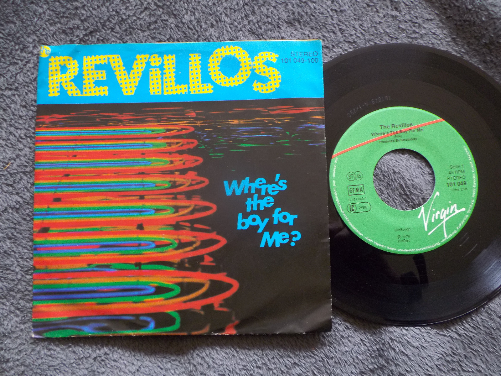 The Revillos – Where´s the boy for me ? / The fiend — Virgin Records 101 049, Deutschland, 1979, 7″-Single