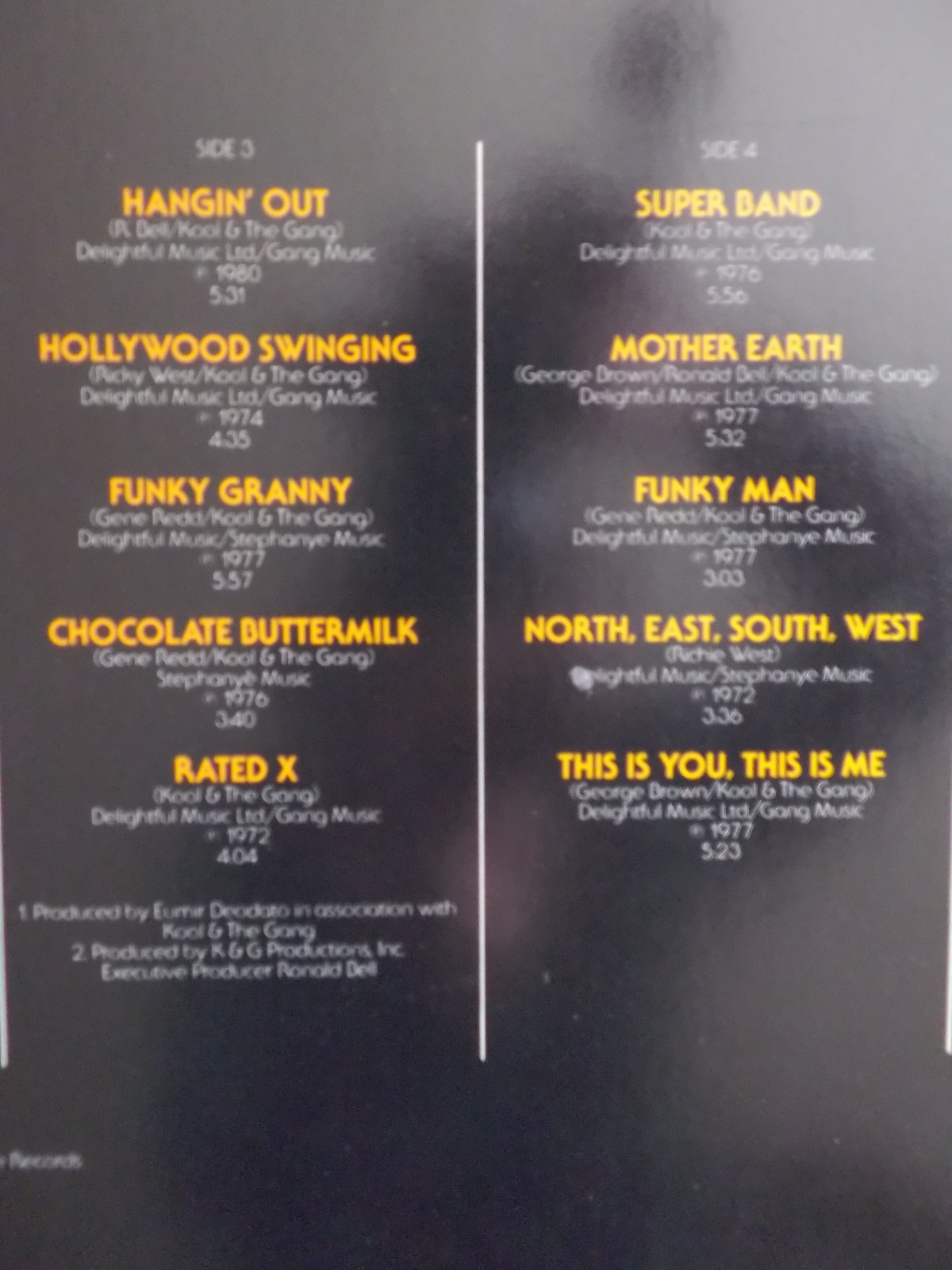 Kool & The Gang – Star Gold (De-Lite Records, D-LP, 1981), Bild 5