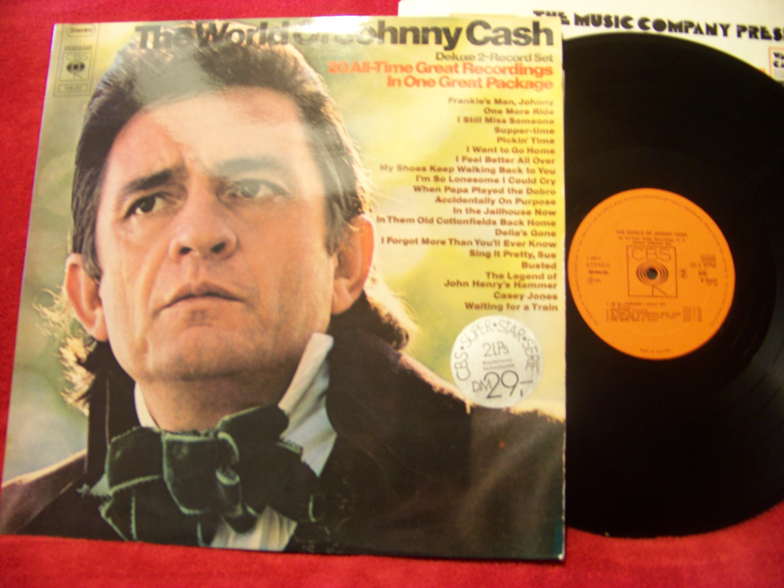 Johnny Cash – The World of Johnny Cash (Doppel-LP, CBS Records, Niederlande, 1970)