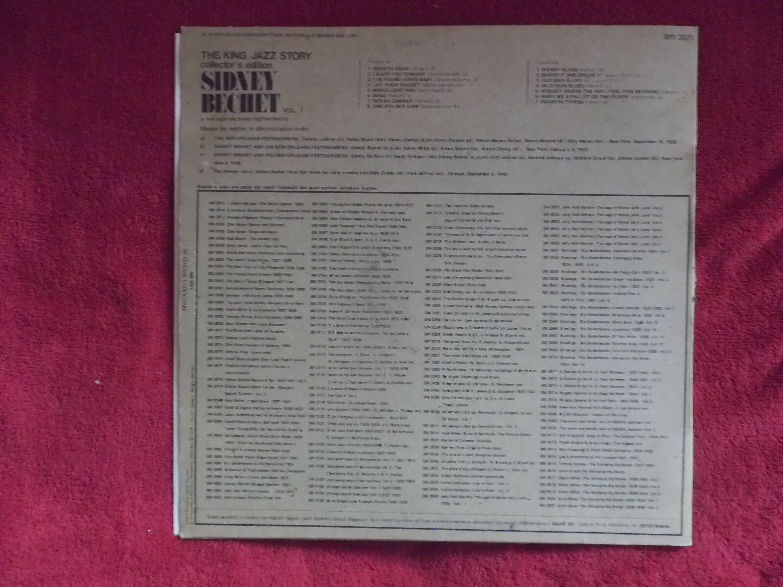 Sidney Bechet and the New Orleans Feetwarmers – The King Jazz Story 1 (LP, 1974), Bild 2