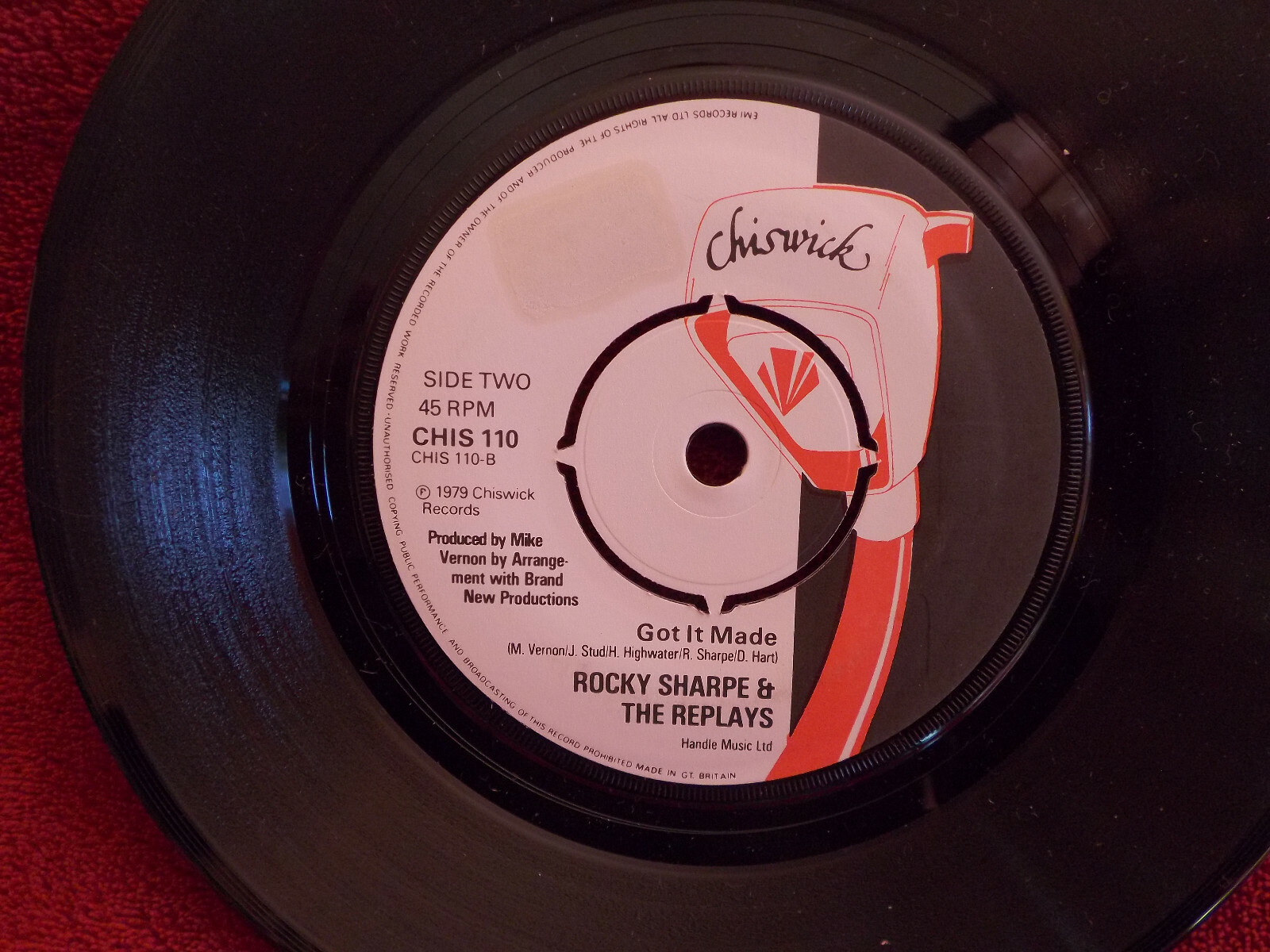 Rocky Sharpe & the Replays – Imagination / Got it made (45er Single), Bild 2