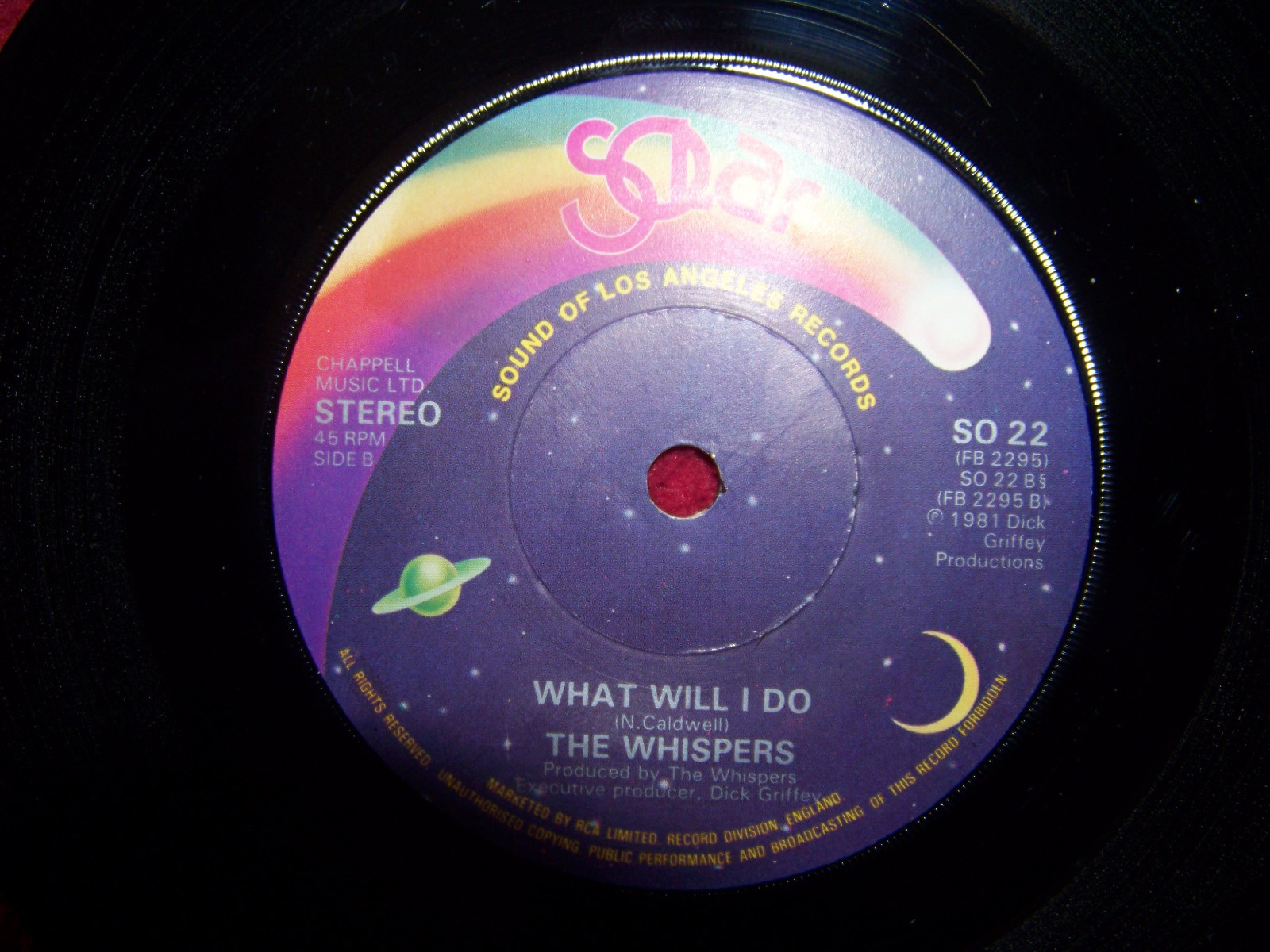 The Whispers – This kind of lovin´ / What will I do · Solar Records SO 22 · 7″, Bild 2