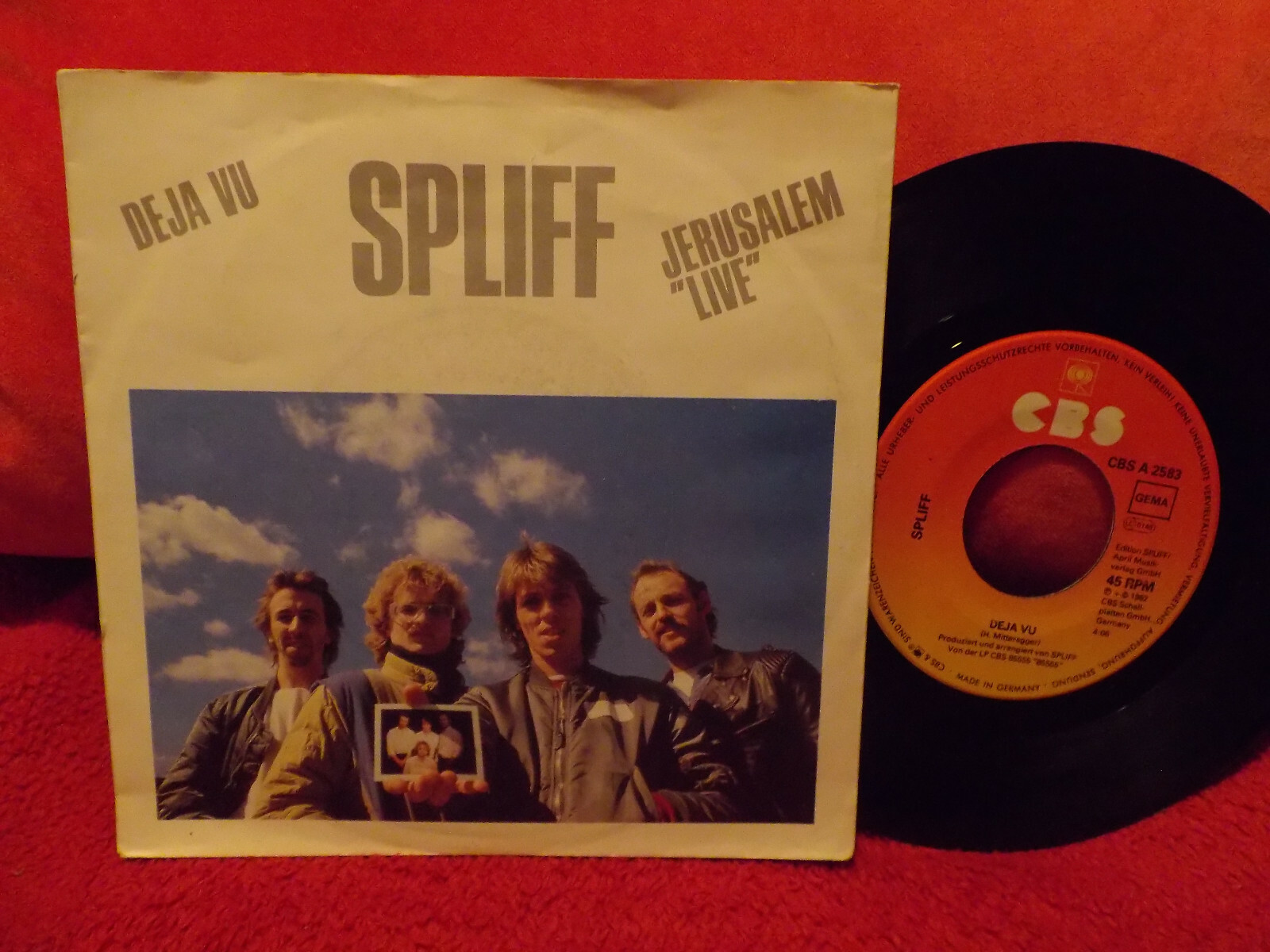 Spliff – Deja vu / Jerusalem (live), CBS Records A  2583, 7″-Single, 1982