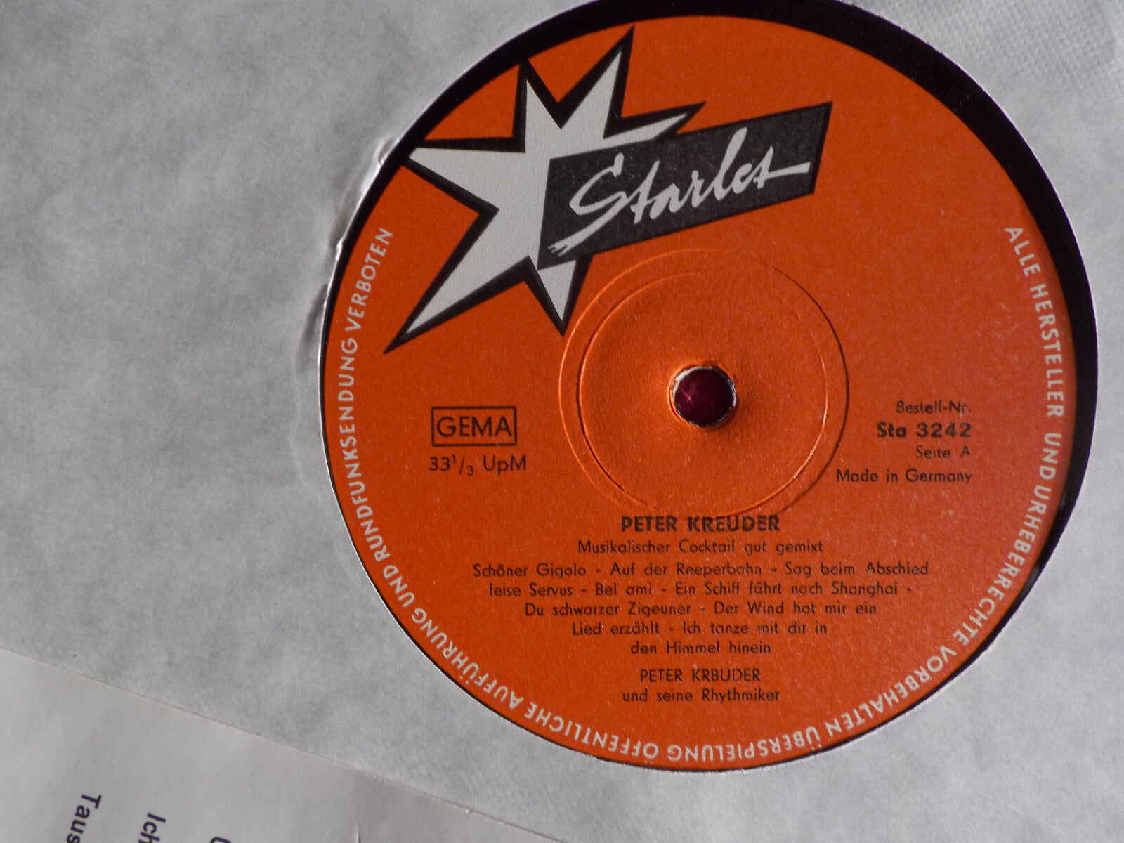 Peter Kreuder – Gut gemixt | LP, Starlet Records, Bild 2