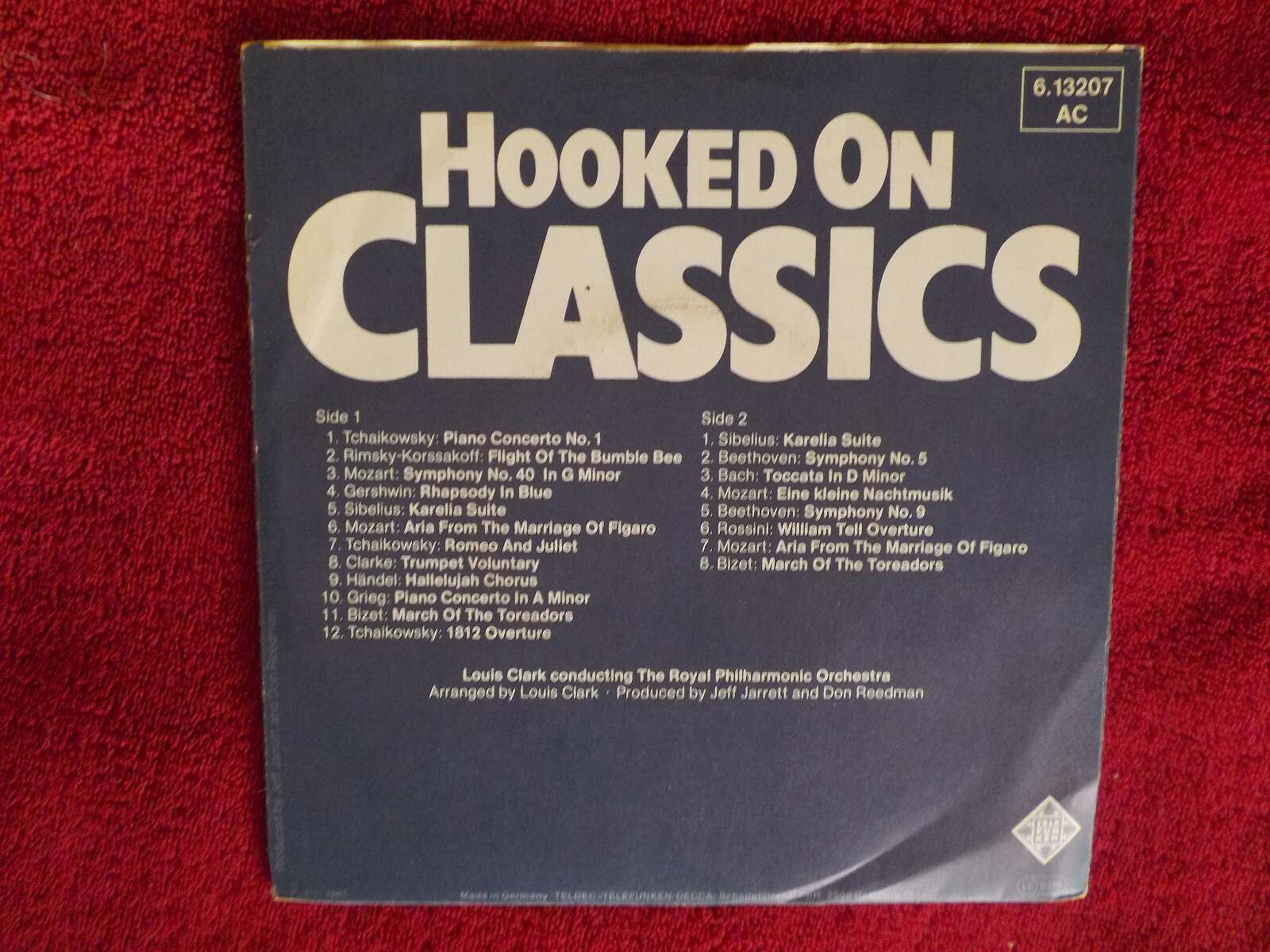 The Royal Philharmonic Orchestra – Hooked on Classics | Telefunken Records 6.13207, Deutschland, 1981, Bild 2