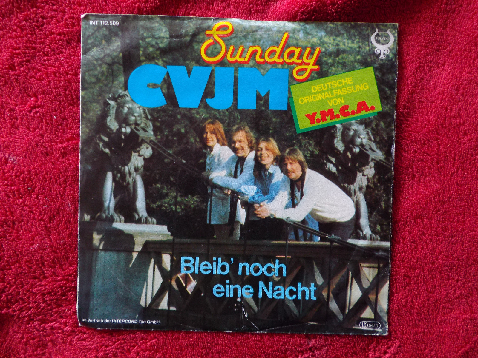 Sunday – CVJM / Bleib' noch eine Nacht | Toledo Records, INT 112.509, Bild 2