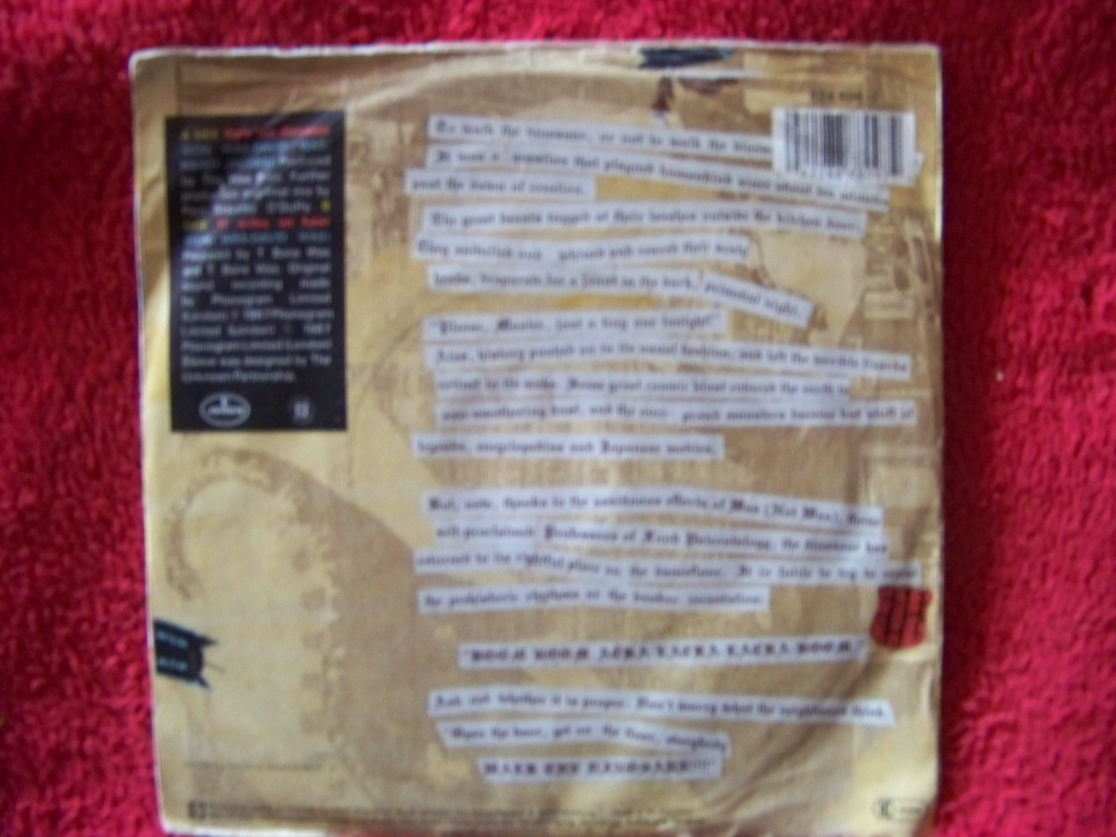 Was Not Was – Walk the Dinosaur / 11 Miles an Hour · Mercury Records 888 809-7 · 7″-Single, 1987, Bild 2