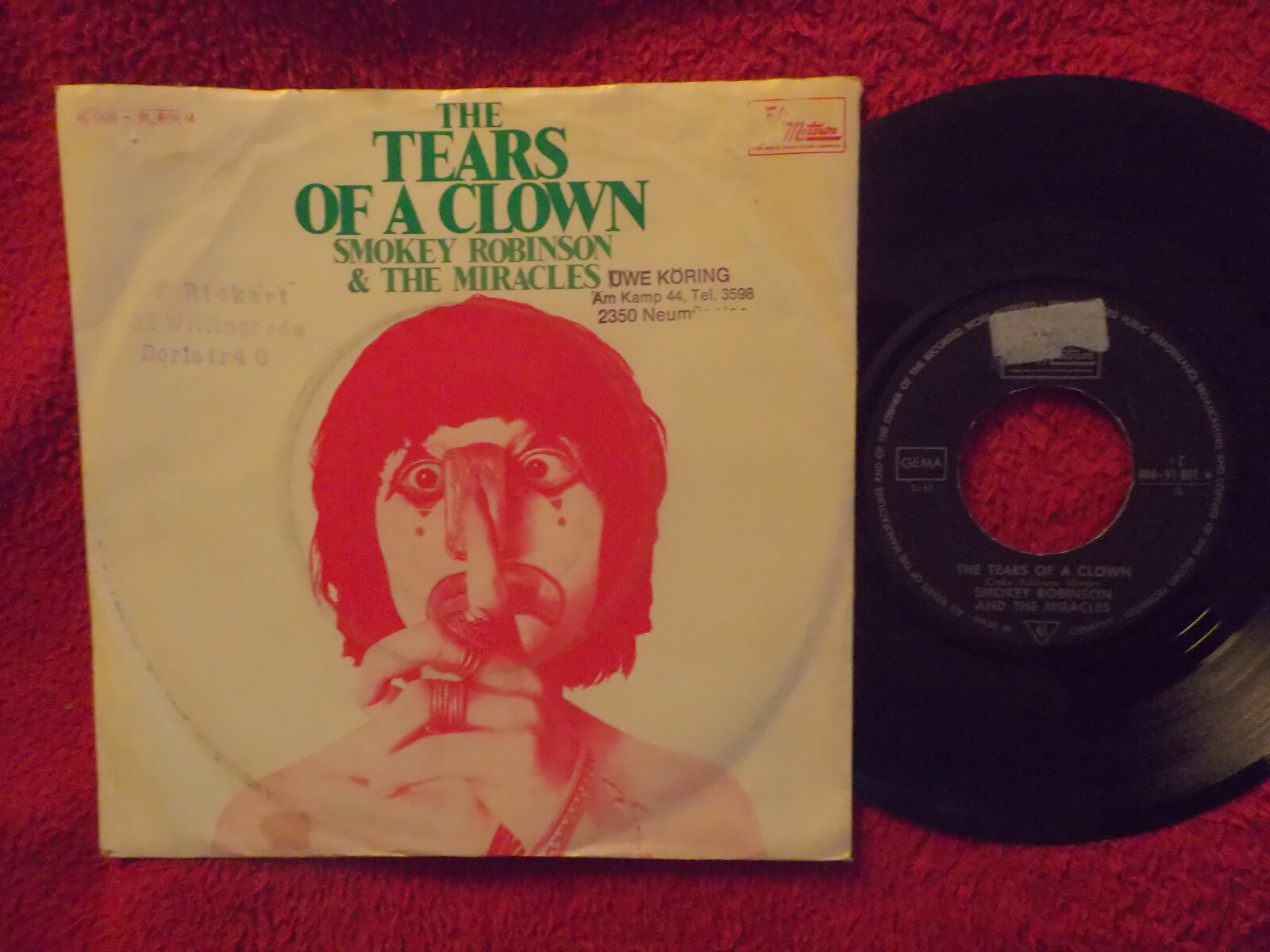 Smokey Robinson – The Tears of a Clown / I’ll Take You Any Way That You Come (7″-Single)