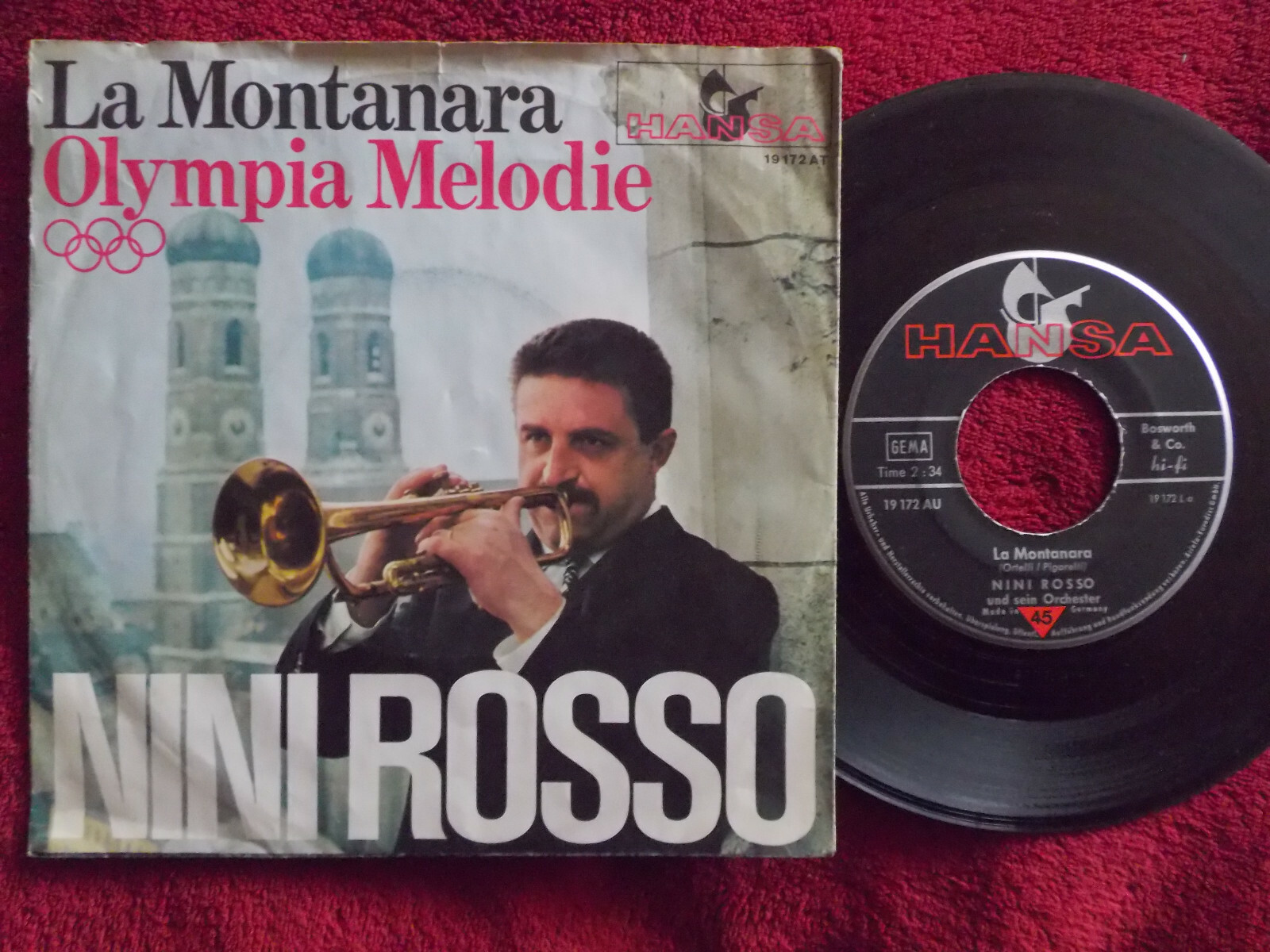 Nini Rosso – La Montanara / Olympia Melodie (45er Single)