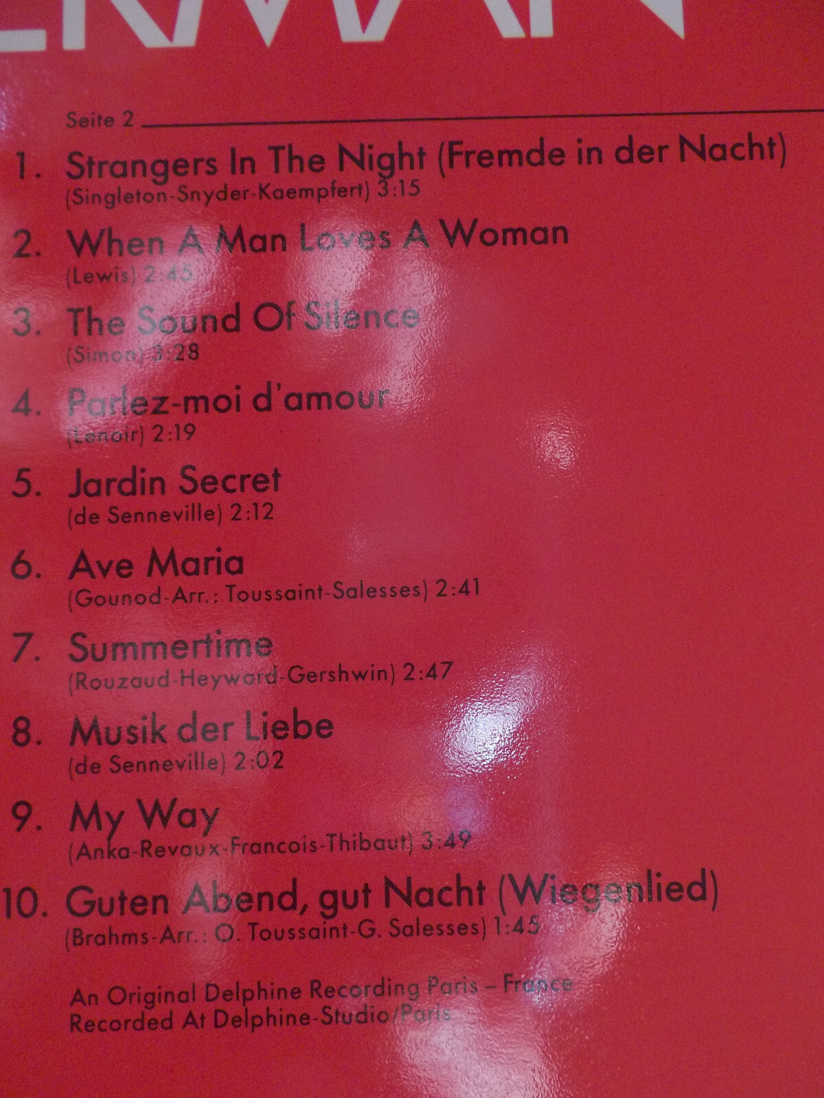 Richard Clayderman – Träumereien 2 (Teldec LP, 1980), Bild 6