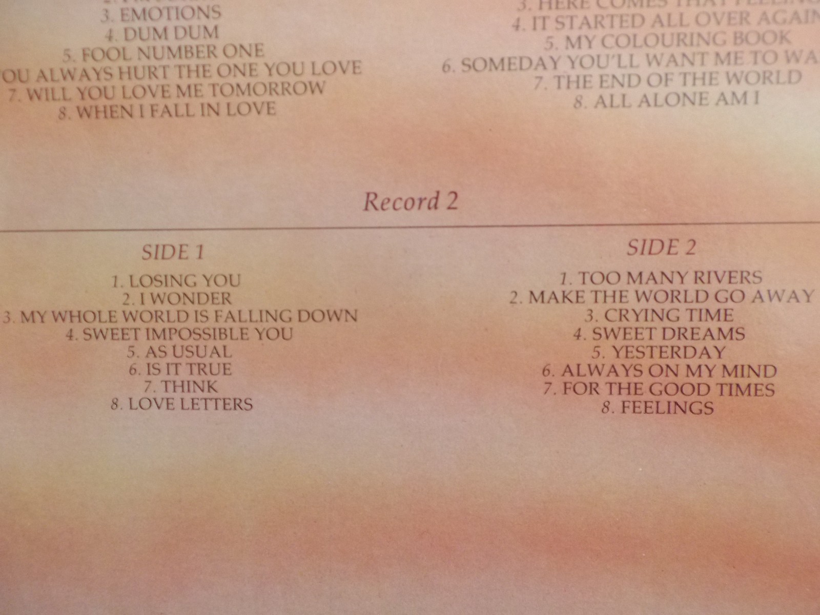Brenda Lee – The Very Best of Brenda Lee · Double LP · UK · 1985, Bild 6