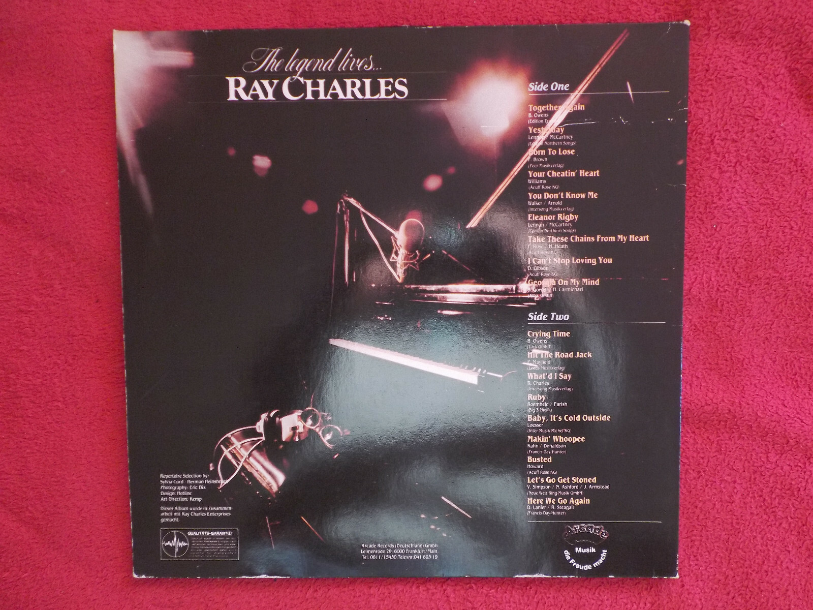Ray Charles – The legend lives | Arcade Records ADE G 139, LP, Bild 4