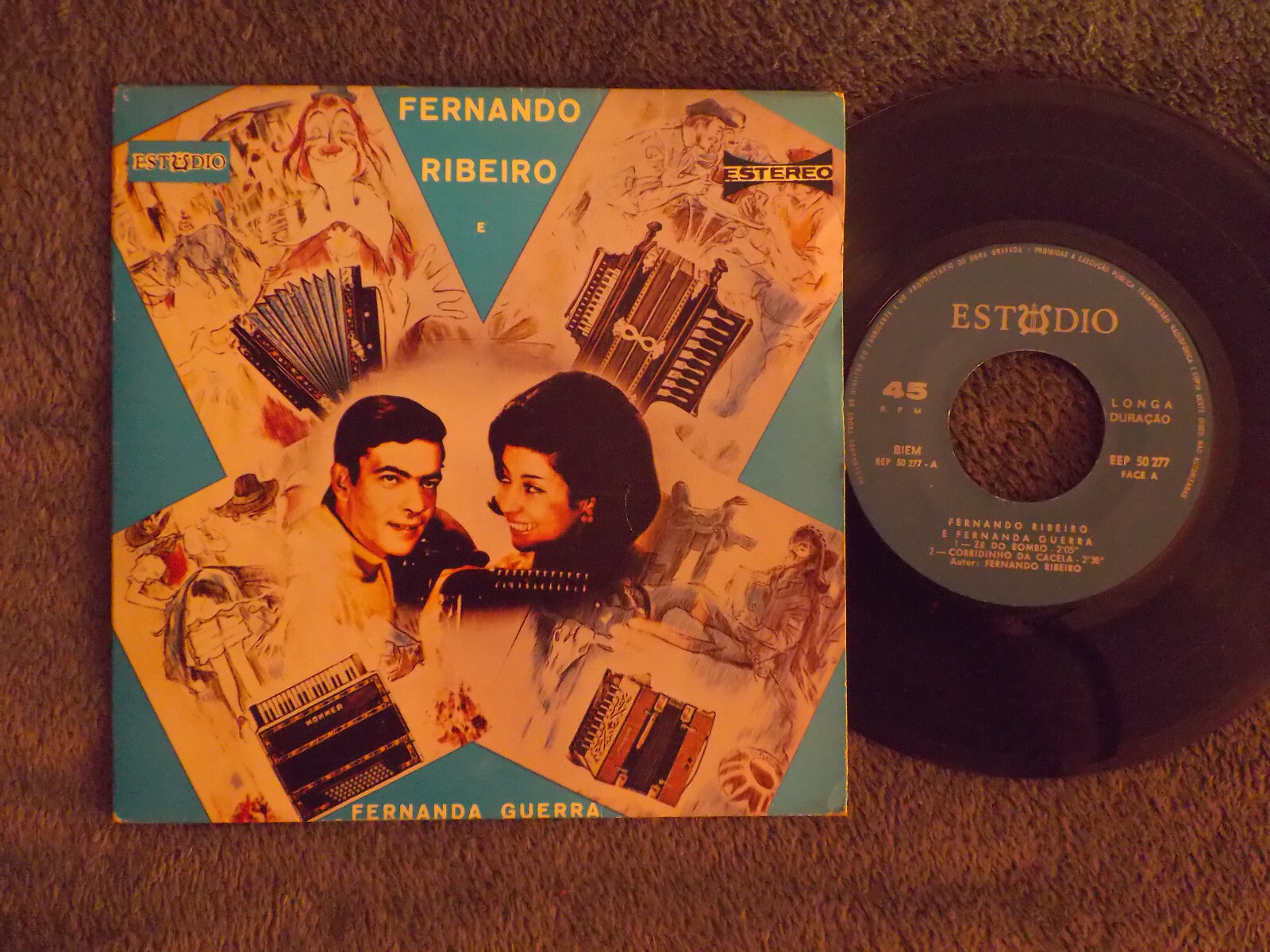 Fernando Ribeiro & Fernanda Guerra – Ze do bombo + 3 · Single, 45 U/min