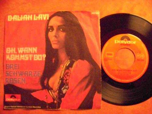 Daliah Lavi – Oh, wann kommst du? / Drei schwarze Rosen | Polydor 2001 086