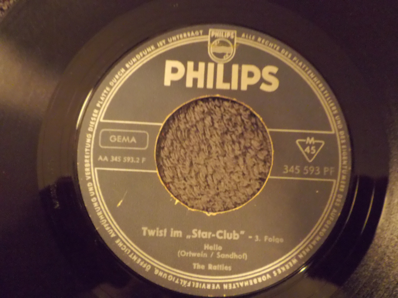 The Rattles – Mashed potatoes / Hello (Philips Star-Club Records), Bild 2